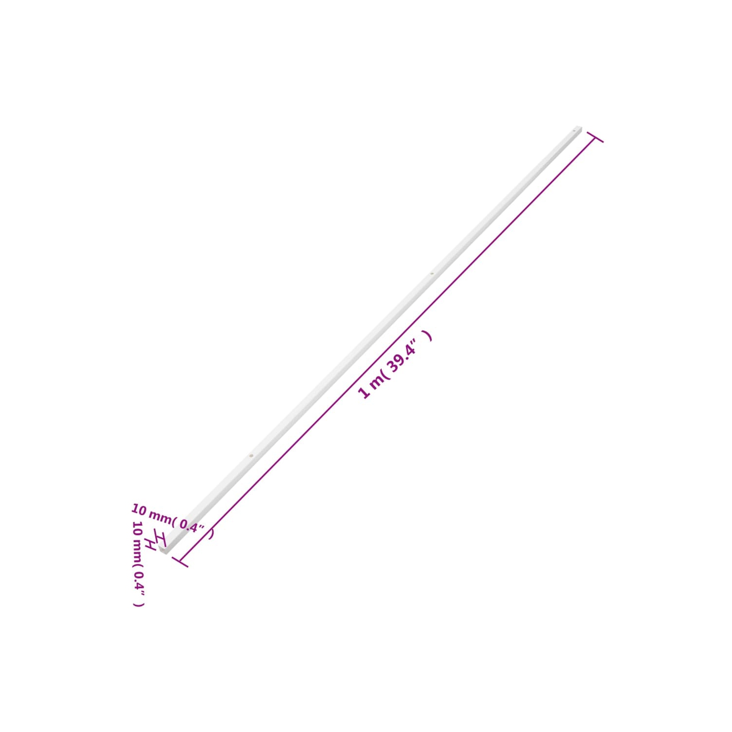 vidaXL Cable Trunking 10x10 mm 10 m PVC
