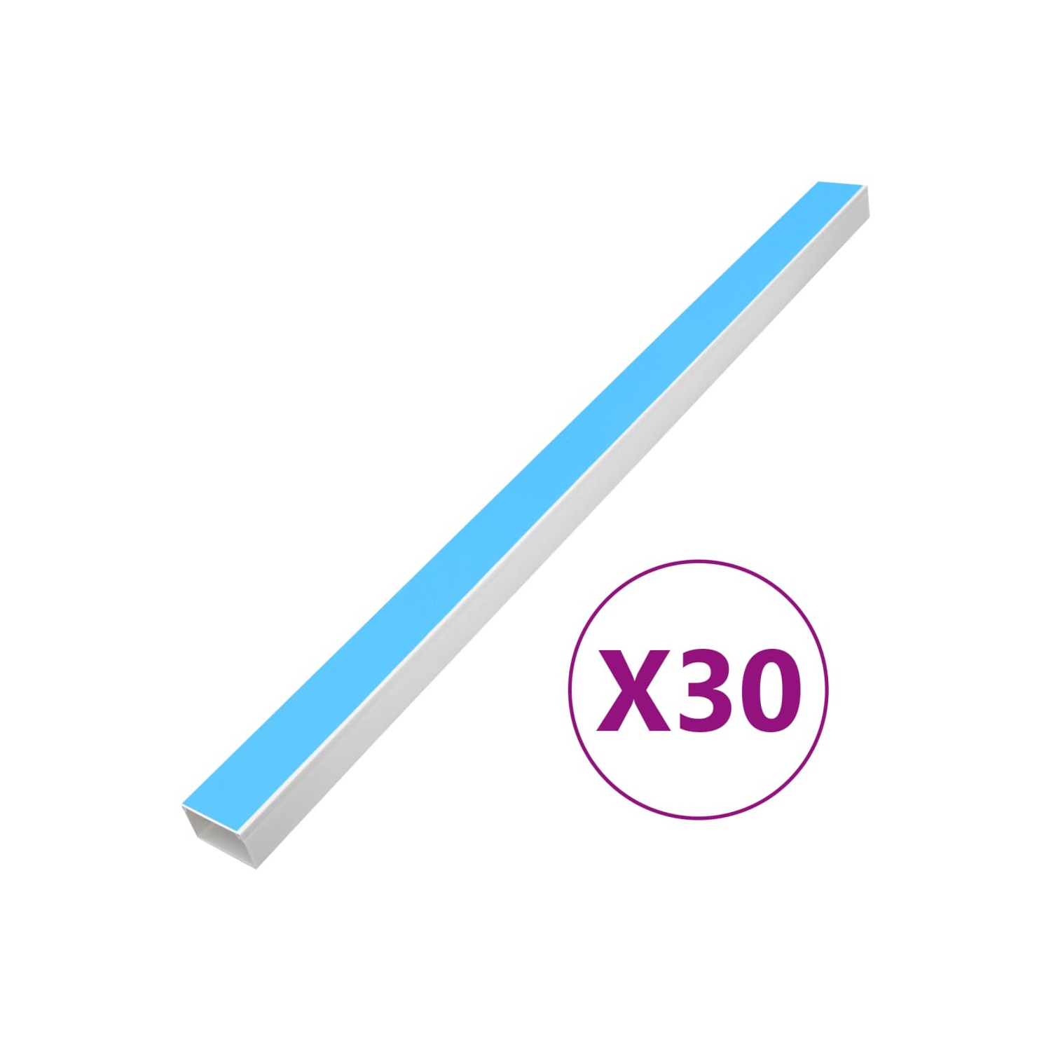 vidaXL Cable Trunking Self-Adhesive 60x40 mm 30 m PVC
