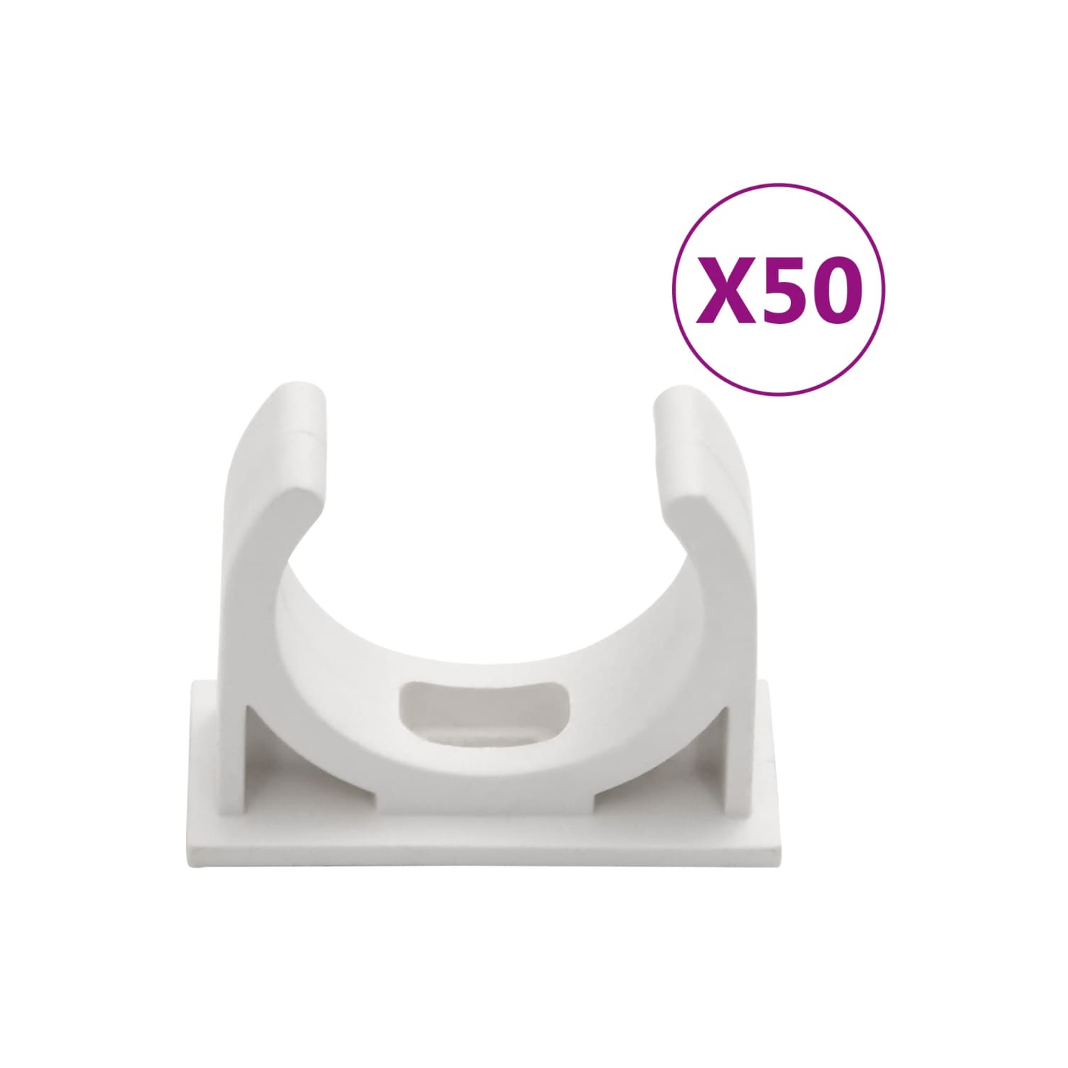 Câblage vidaXL avec pinces Ø30&nbsp;m PVC de 30&nbsp;mm