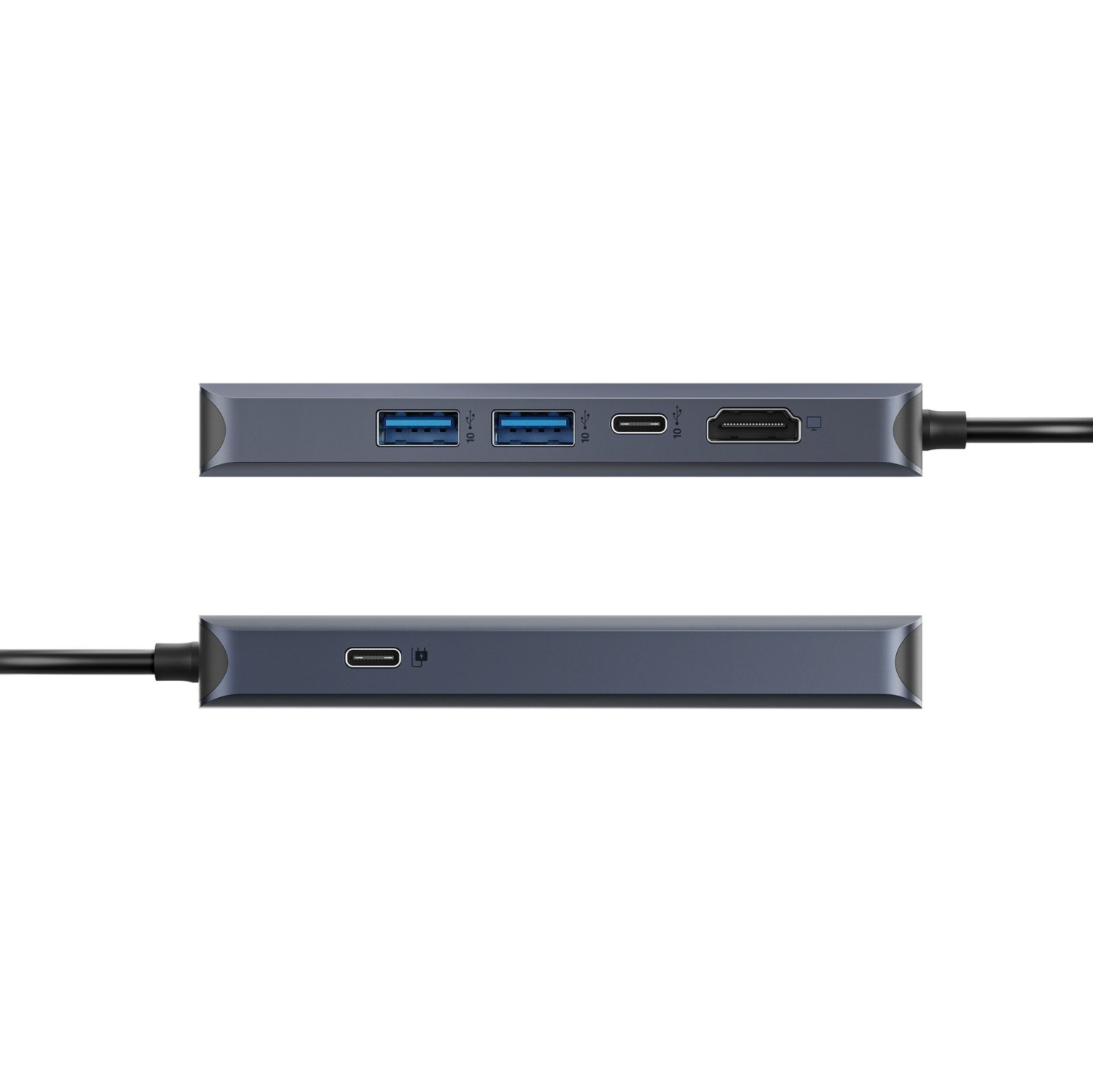 HyperDrive Next 6 Port USB C Hub for Mac, PC, Chromebook with 4K60Hz HDMI, 2 USB-A, USB C Hub 10Gbps, USB-C 10Gbps 100W Power Delivery, 312 MB/s SD