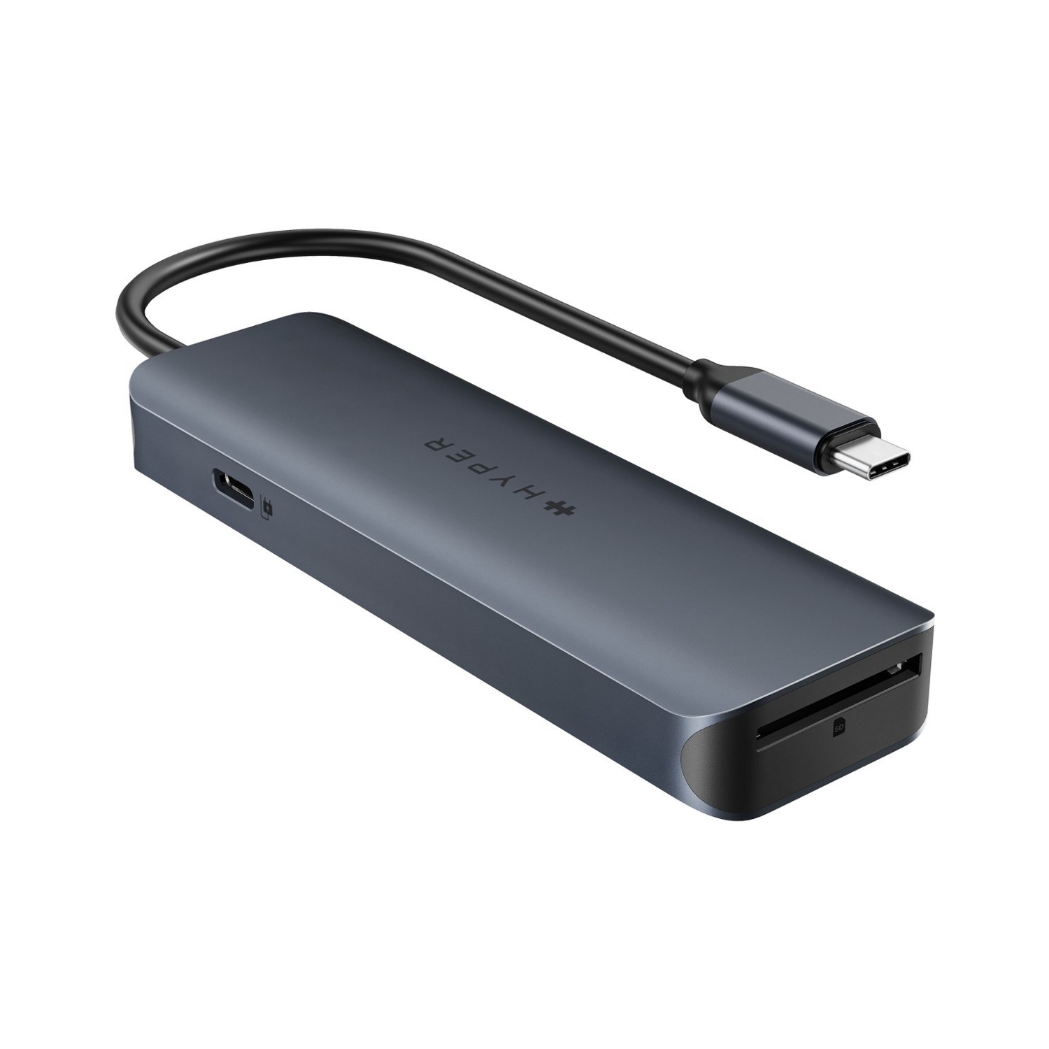 HyperDrive Next 6 Port USB C Hub for Mac, PC, Chromebook with 4K60Hz HDMI, 2 USB-A, USB C Hub 10Gbps, USB-C 10Gbps 100W Power Delivery, 312 MB/s SD