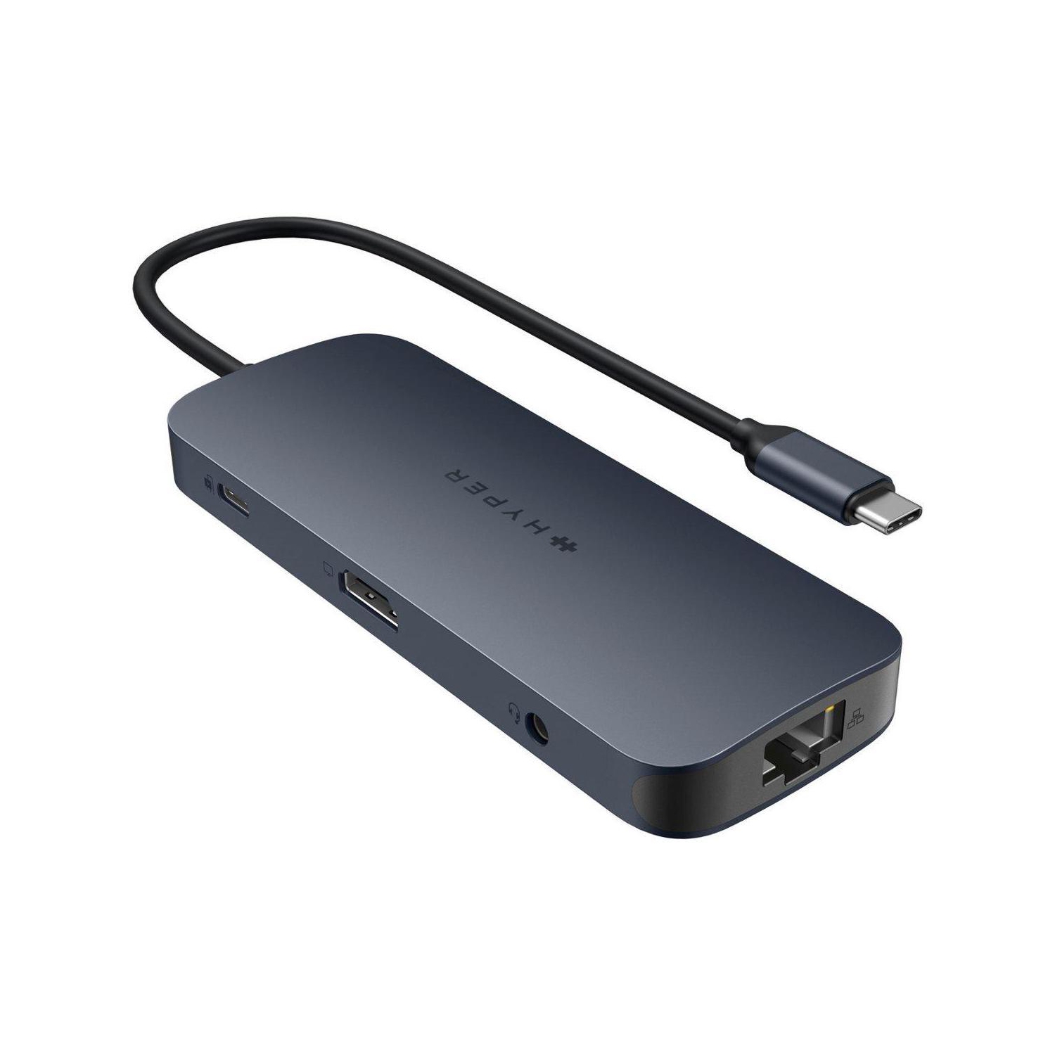 Hyper - HyperDrive Next 10 Port USB-C Hub, 4K HDMI, Ethernet, 2 USB-C, 2 USB-A, microSD/SD, travel dock for MacBook/PC