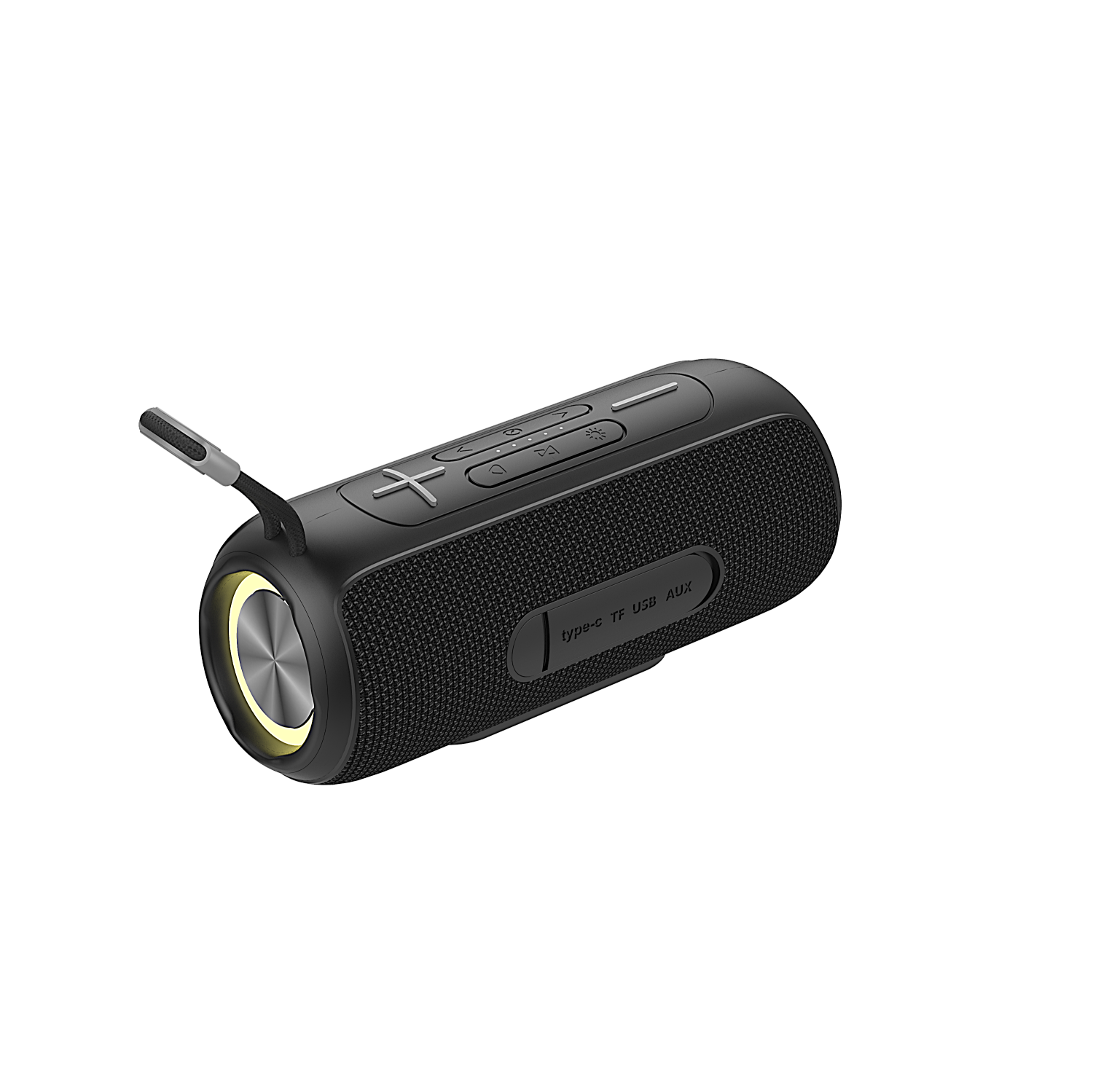 Wireless Portable Waterproof Bluetooth Speaker with RGB Lights- Camo