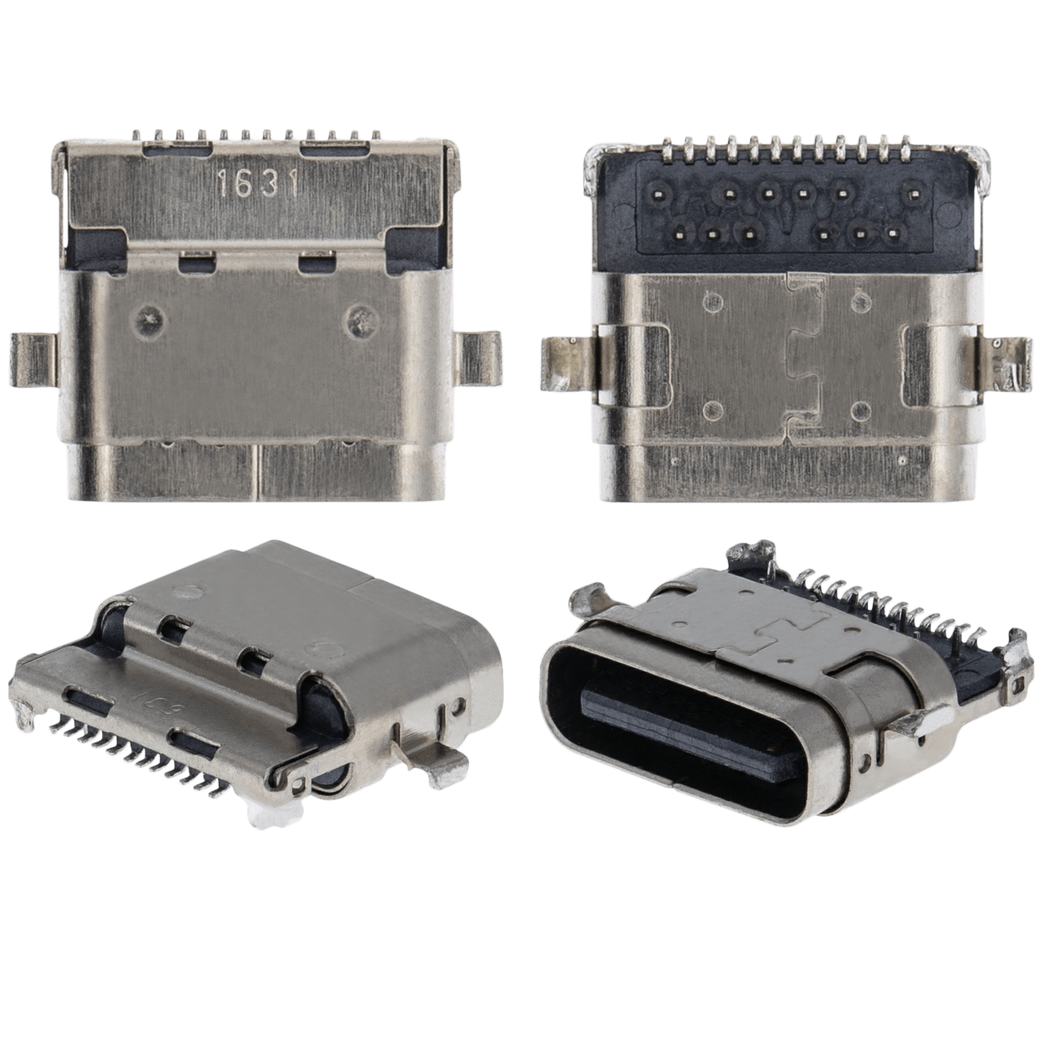 Replacement Charging port soldering required - 24 Pin - Type C - 4 Anchor Points