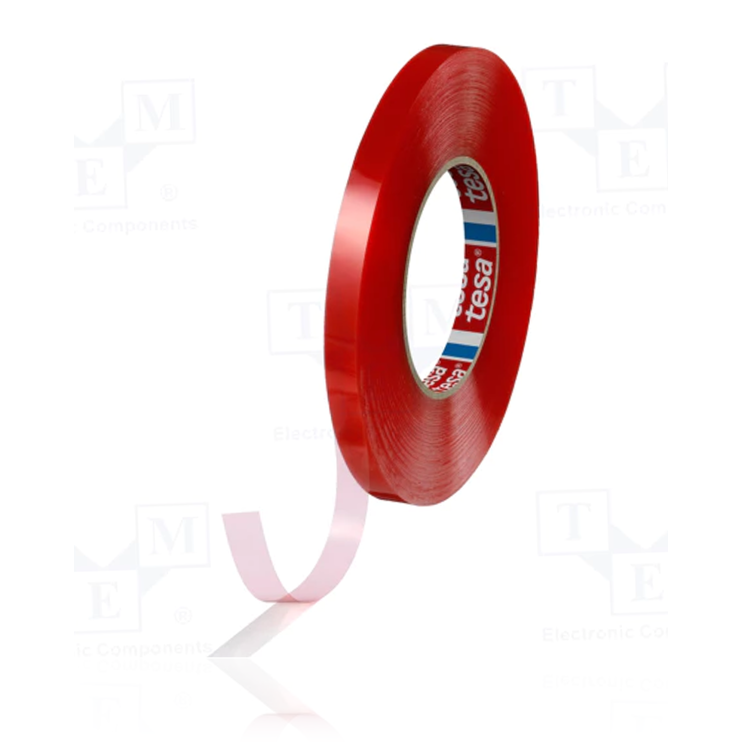 Ruban adhésif double face en polyester rouge de rechange (modèle Tesa 4965)