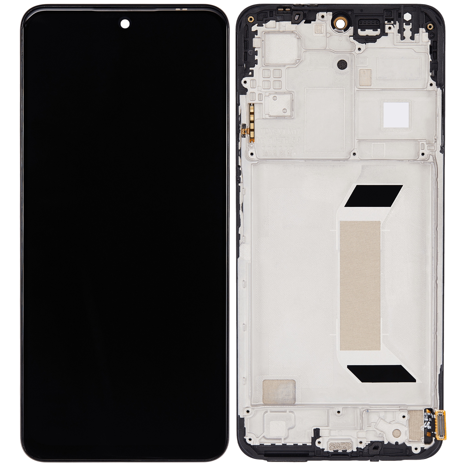 Replacement OLED Assembly With Frame Compatible For Xiaomi Redmi Note 12 5G / Poco X5 (Aftermarket Plus) (All Colors)