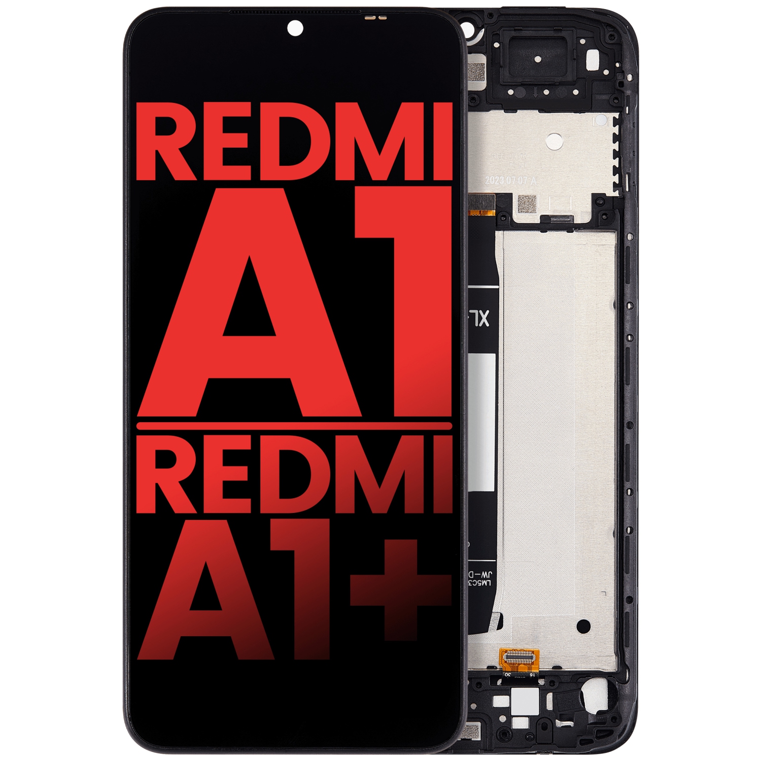 Replacement LCD Assembly With Frame Compatible For Xiaomi Redmi A1 / Xiaomi Redmi A1+ (All Colors)