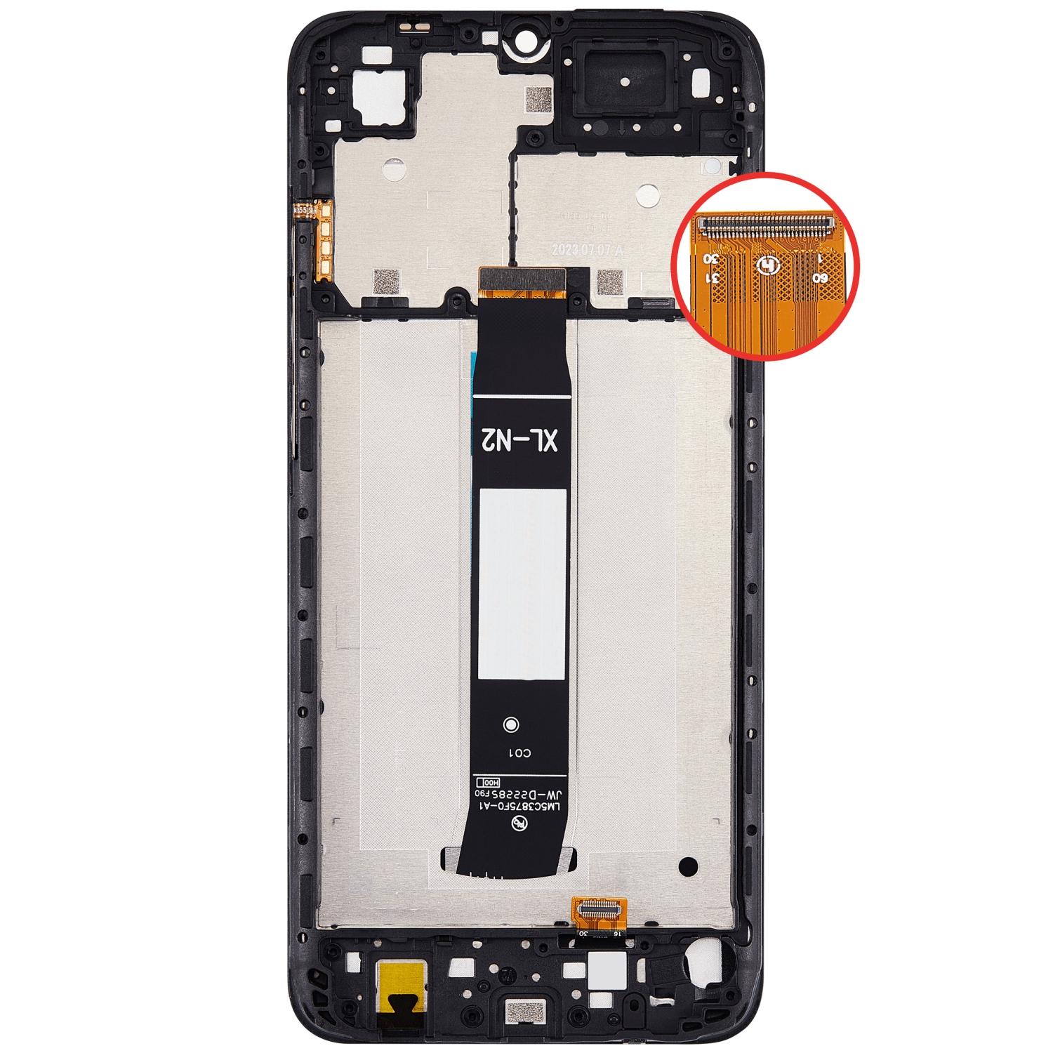 Replacement LCD Assembly With Frame Compatible For Xiaomi Redmi A1 / Xiaomi Redmi A1+ (All Colors)