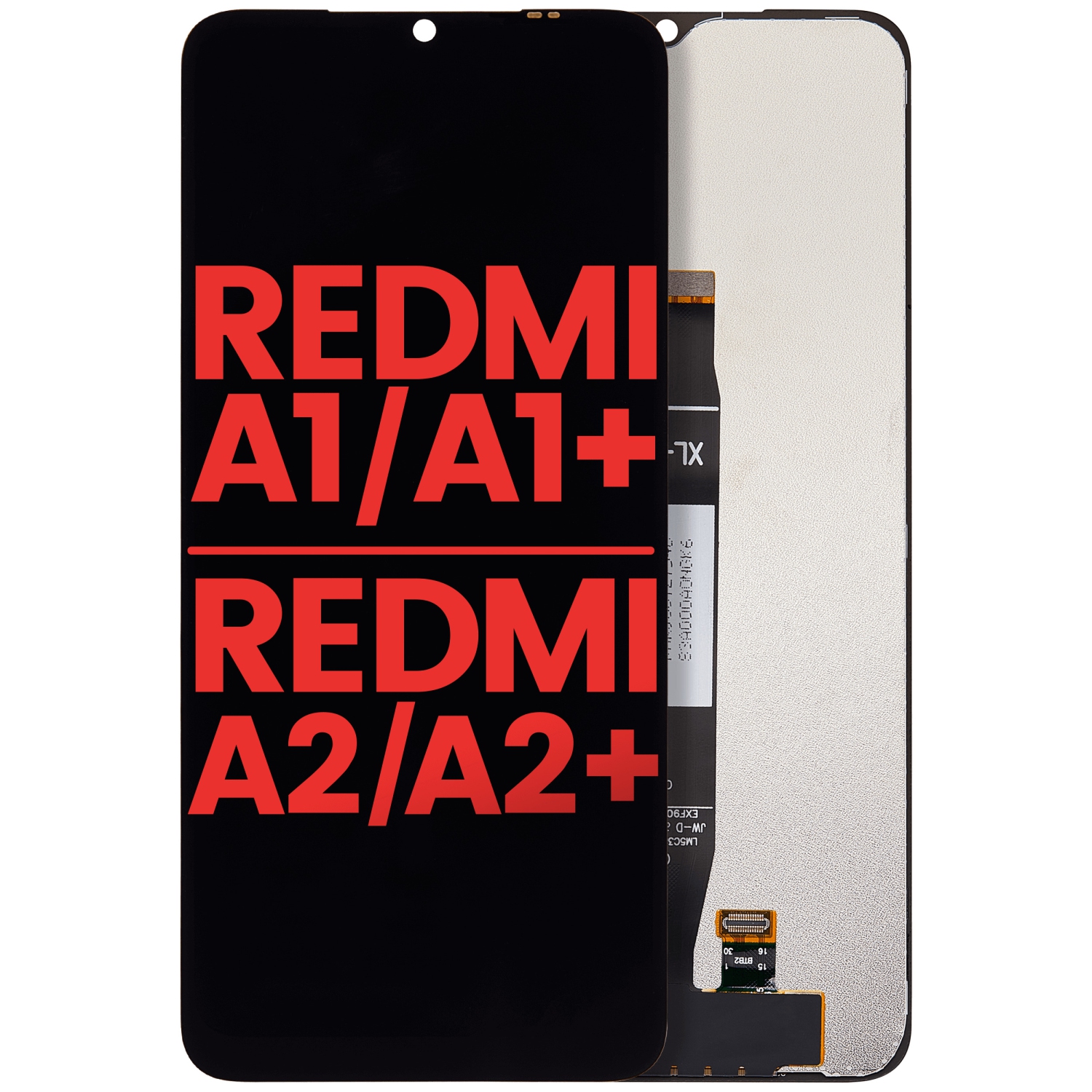 Replacement LCD Assembly No Frame Compatible For Xiaomi Redmi A1/Xiaomi Redmi A1+/Redmi A2/Redmi A2+(Aftermarket +)