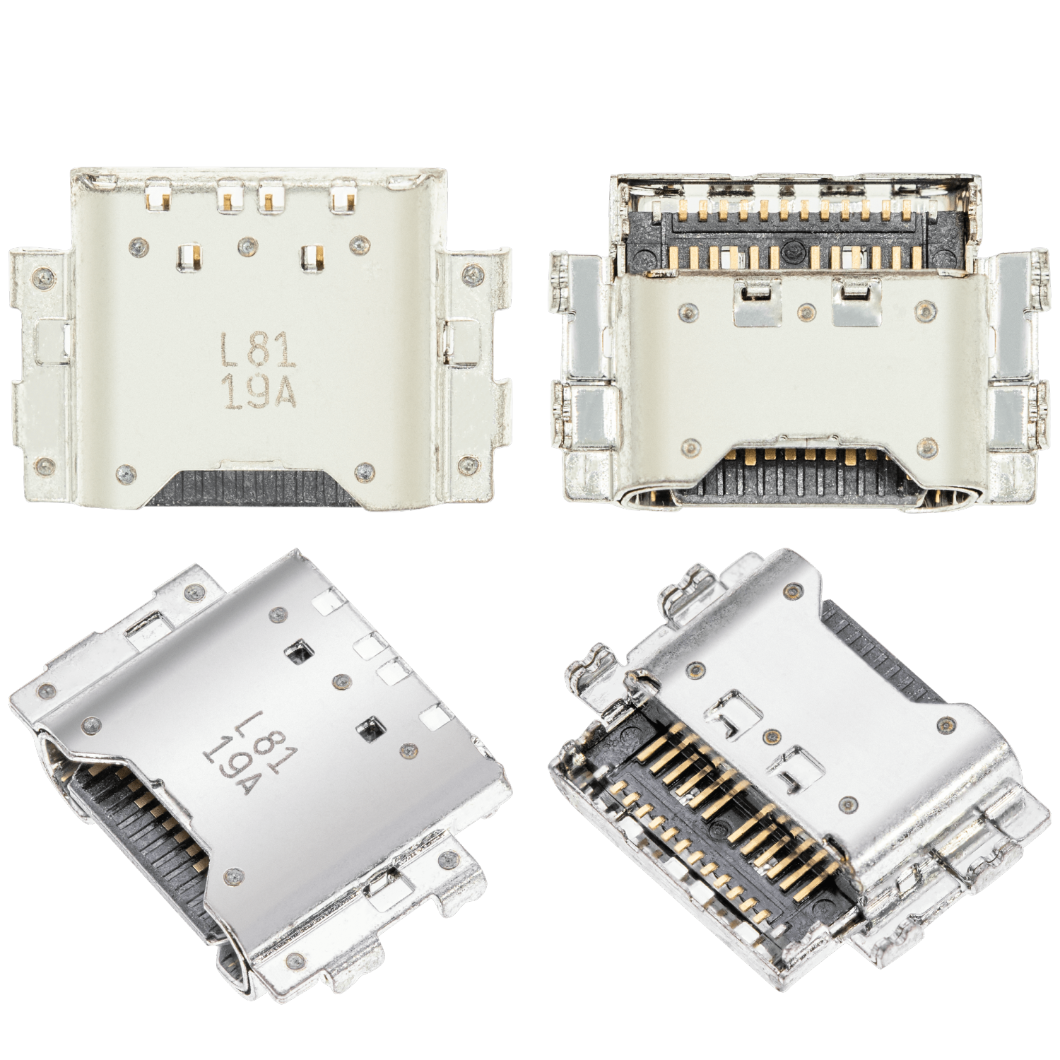 Replacement Charging port soldering required - 26 Pin - Type C - 4 Anchor Points