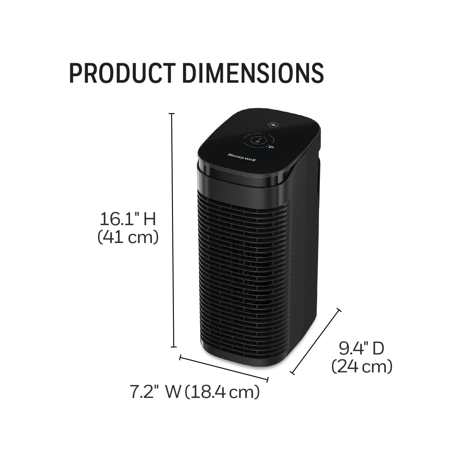 Honeywell HPA075BC True HEPA Air Purifier Medium Room,Allergen Remover, HEPA Filter,Capture 99.97% of Wildfire/Smoke,Dust,Pollen,Pet Dander,Reduce