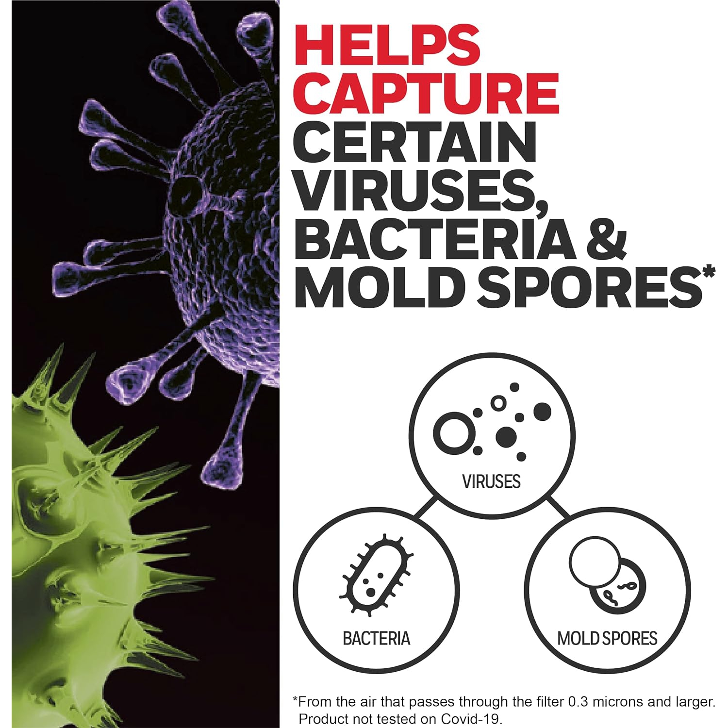 Honeywell HPA104C True HEPA Air Purifier Medium Room,Allergen Remover,Cleans Up To 750 Sq Ft in 1 Hour,Capture 99.97% of