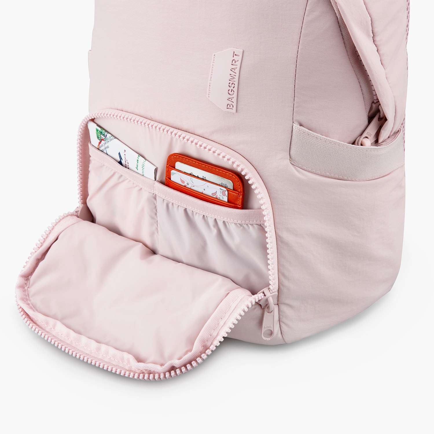 Sac à dos léger Bagsmart Zorauesque, 13,3 po, rose