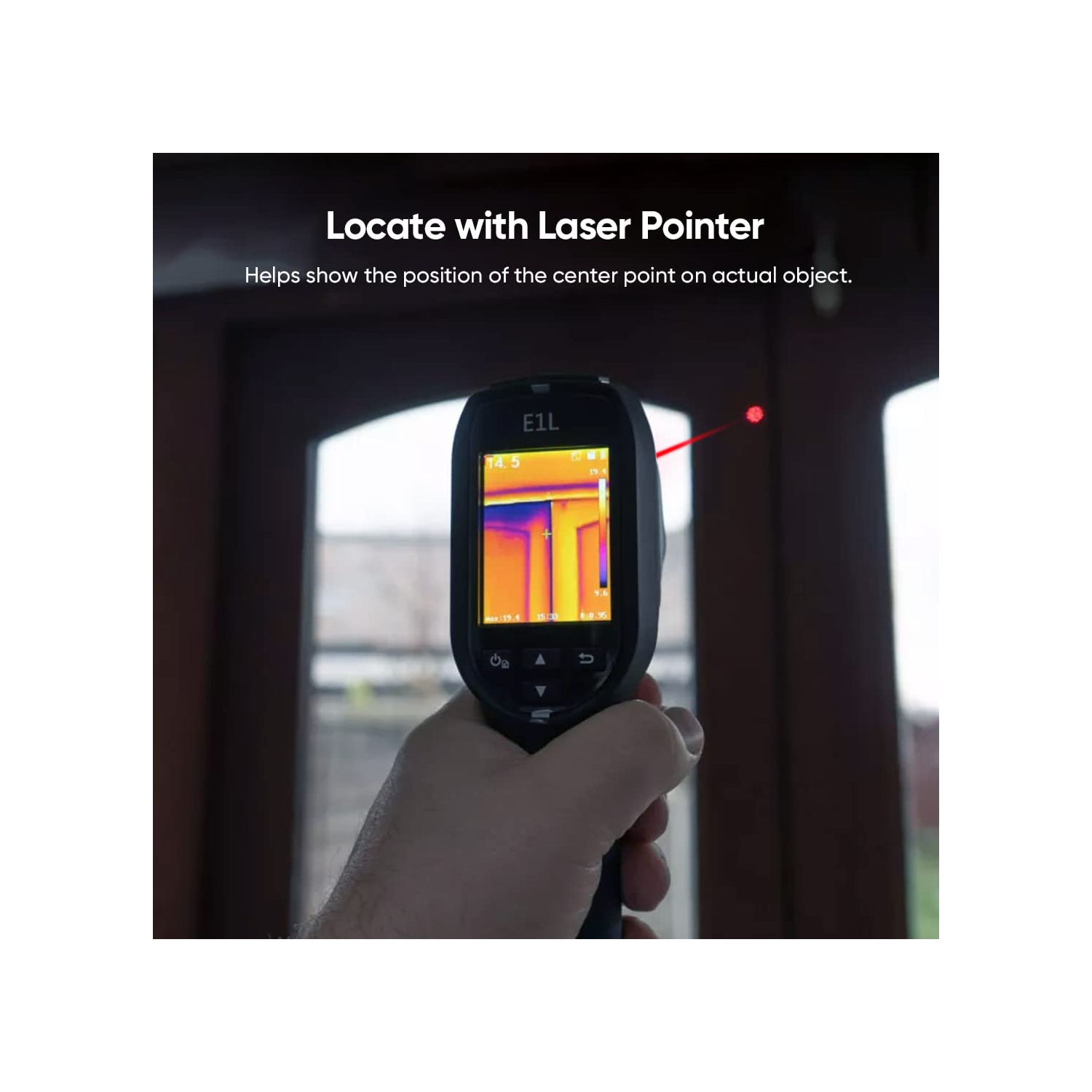 Remis à neuf - caméra d'imagerie thermique compacte HIKMICRO E1&nbsp;L, résolution IR 160 x 120/19200 pixels, taux de rafraîchissement 25&nbsp;Hz