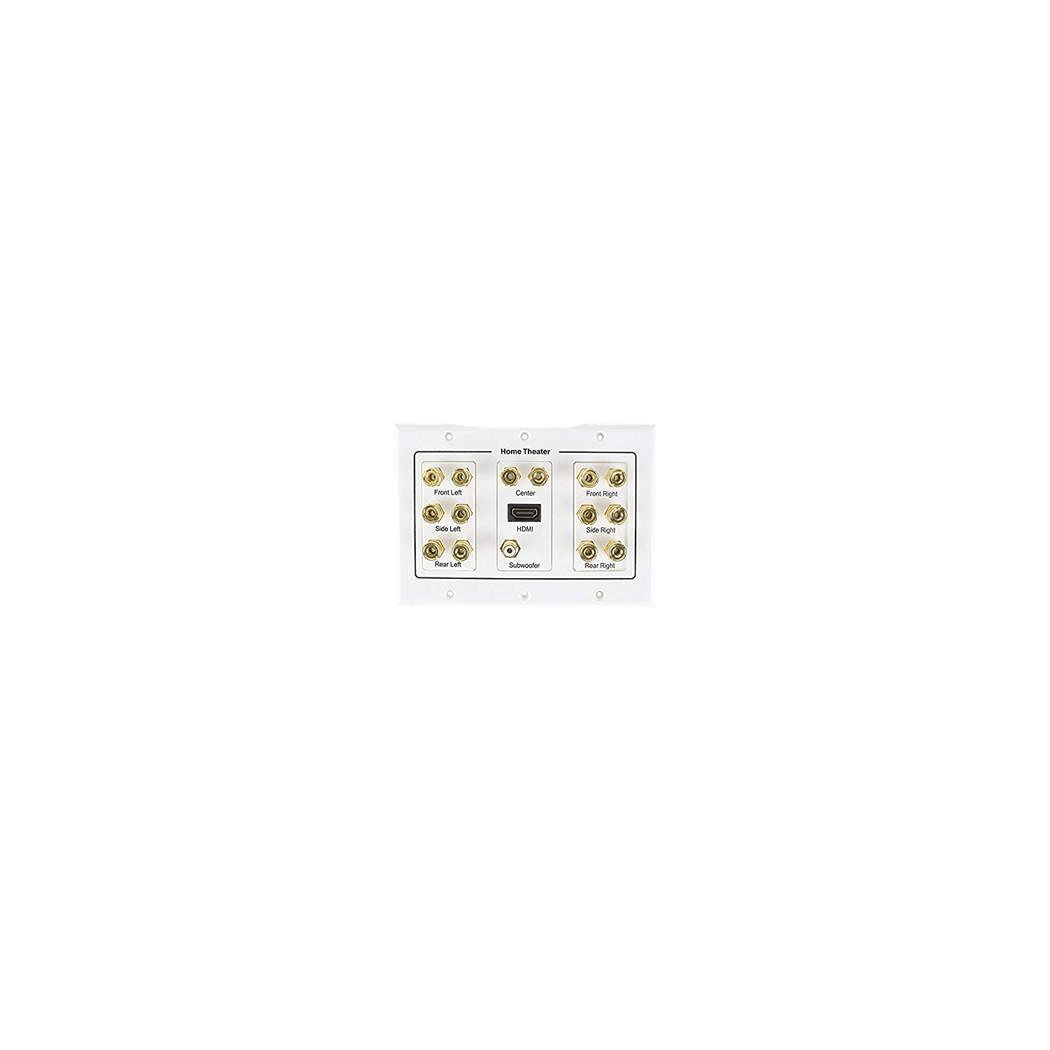 7.1-Channel Home Theater Wall Plate