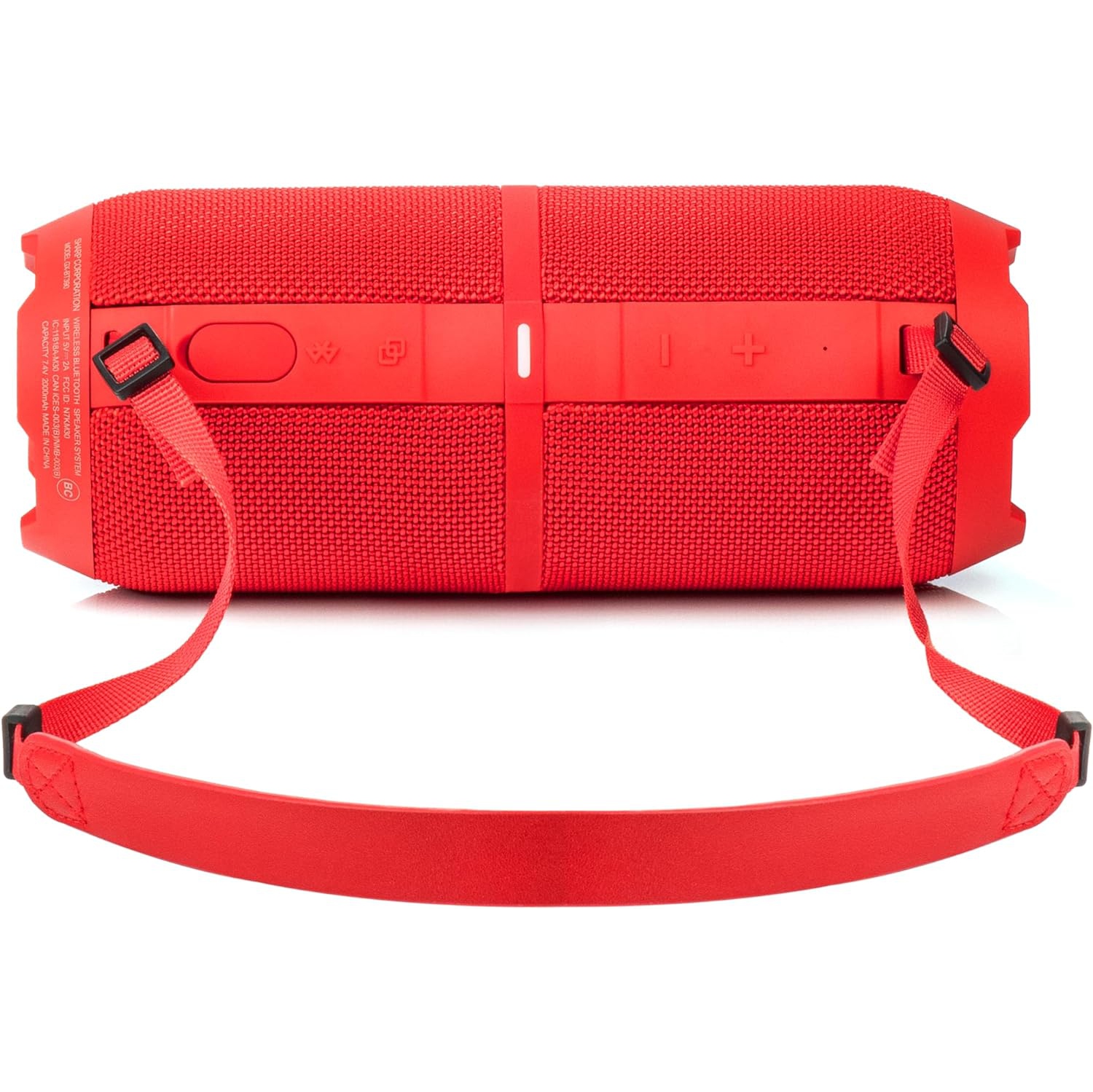 The Sharp Crystal Clear Series Bluetooth Speaker-Red