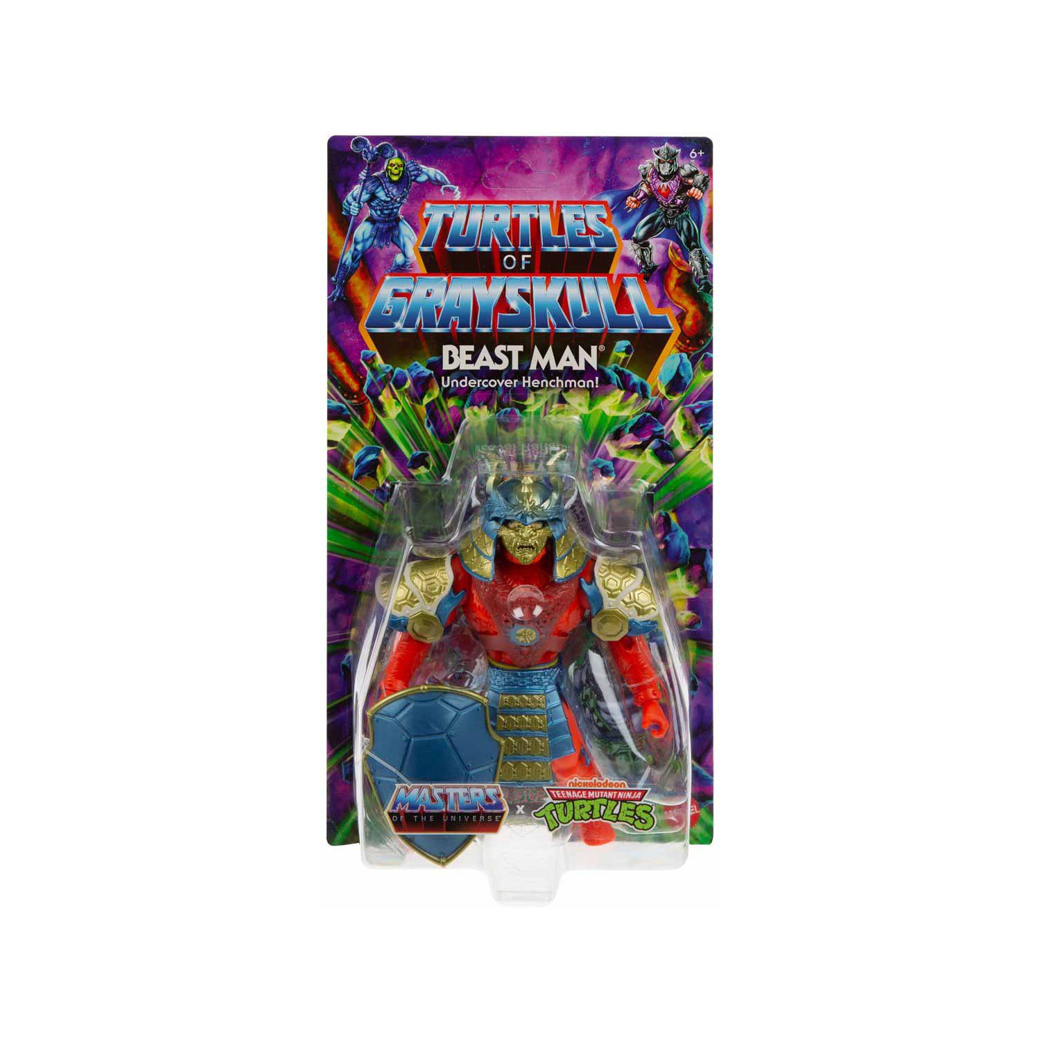 Masters Of The Universe Teenage Mutant Ninja Turtles Origins 6" Action Figure Turtles Of Grayskull Wave 2 - Beast Man