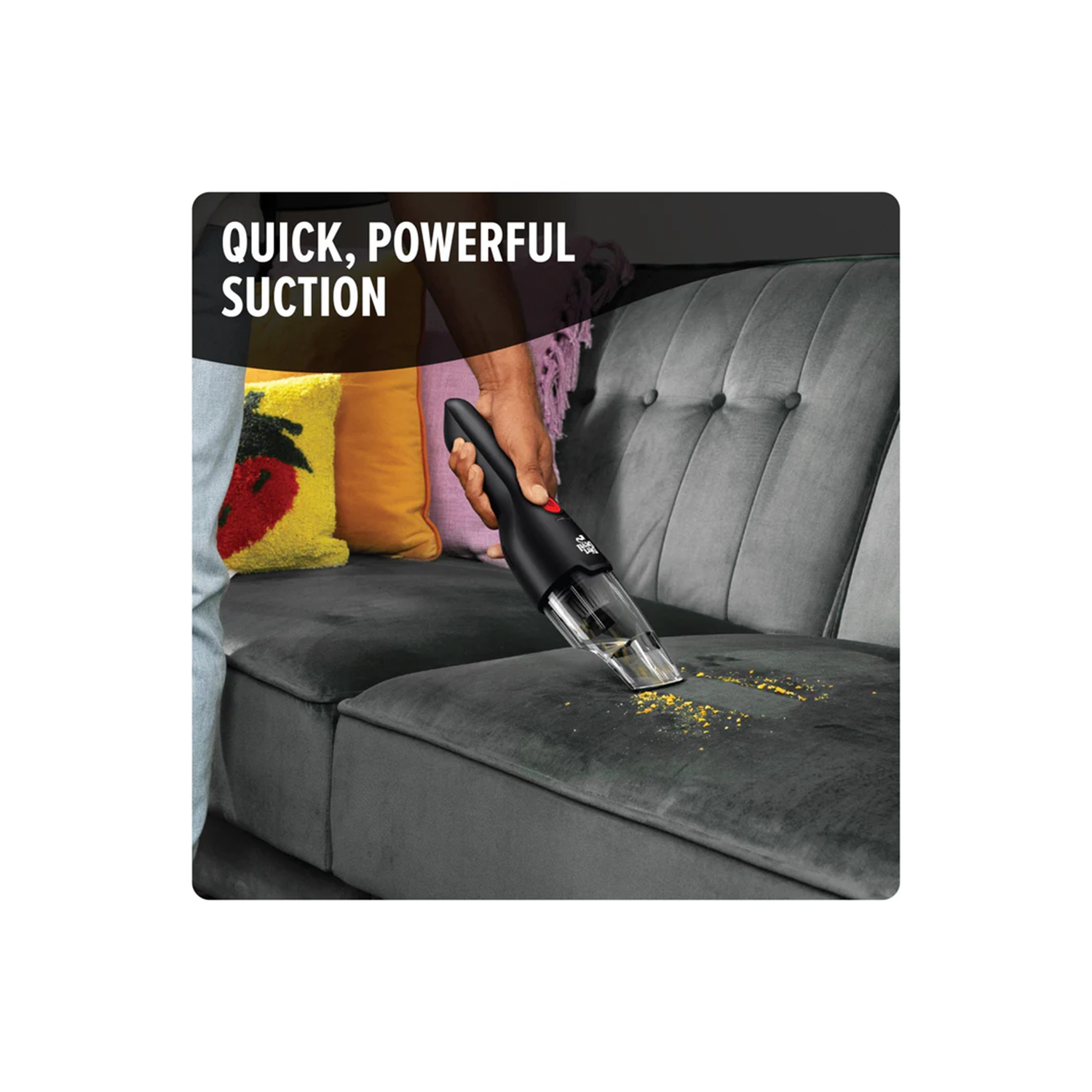 Refurbished Excellent - Dirt Devil 8V Grab & Go+ Cordless Hand Vacuum