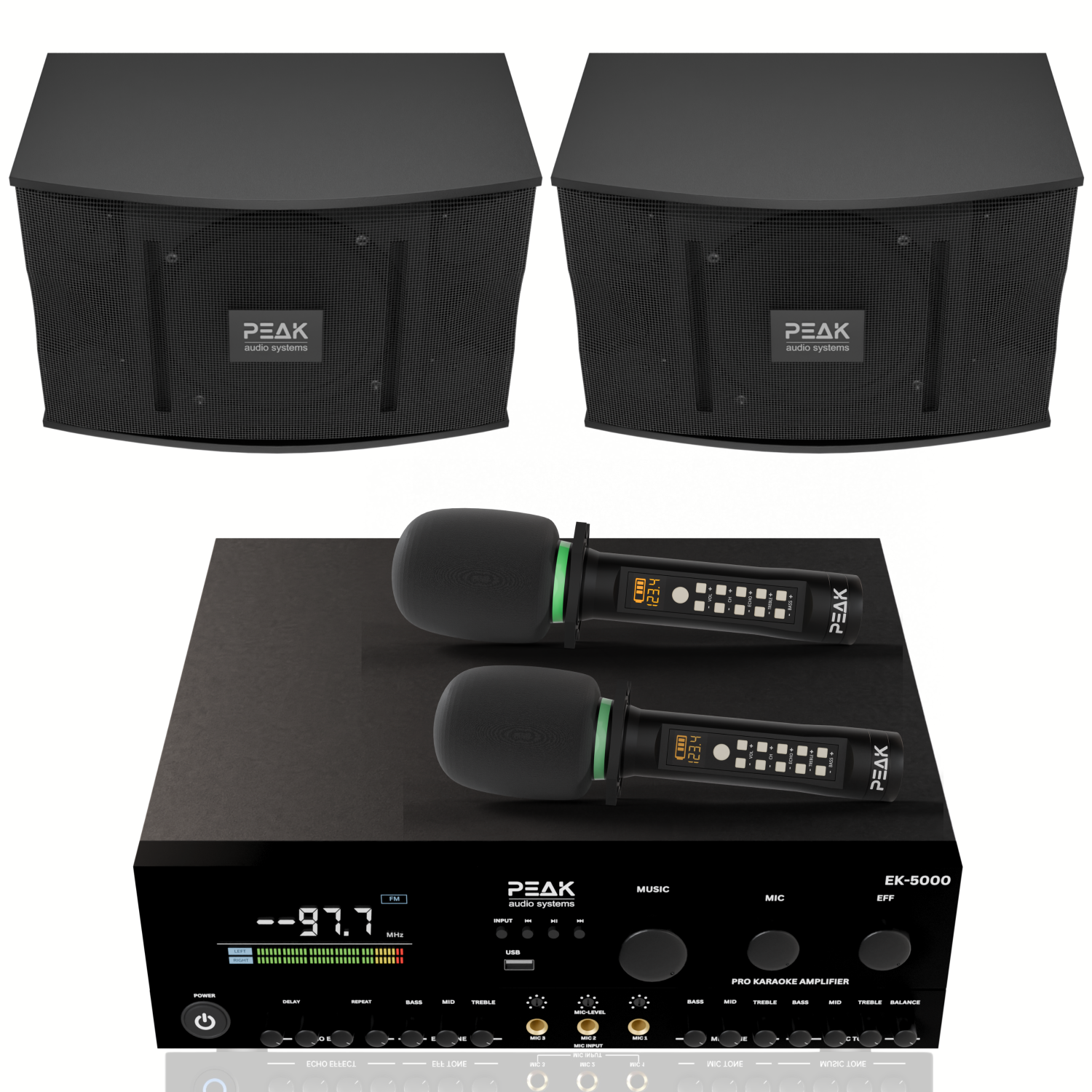 PEAK Karaoke ONYX Premium DEFIANCE STAGE II System - 3000W