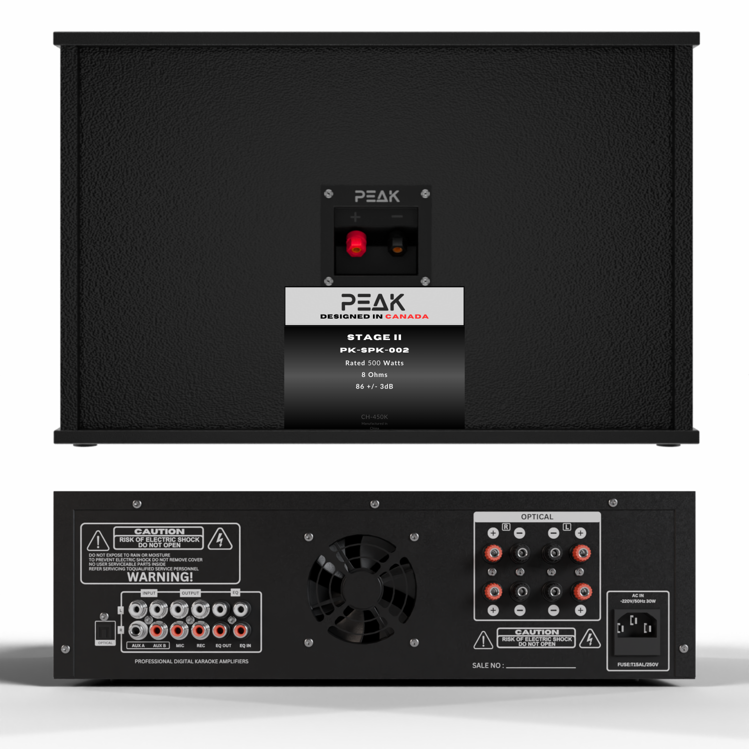 PEAK Karaoke ONYX Premium DEFIANCE STAGE II System - 3000W