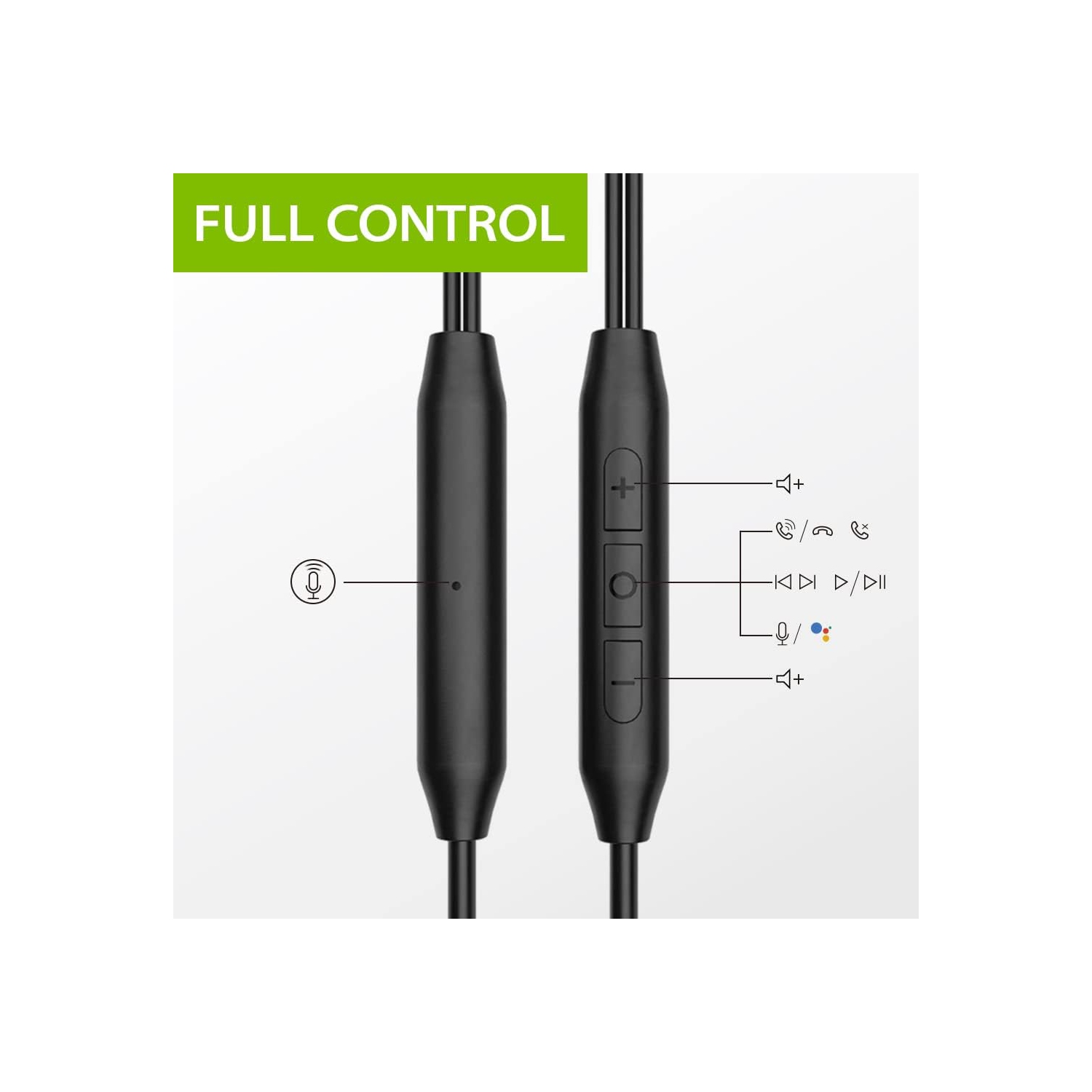 Avantree – Écouteurs sport E171 avec fil et microphone, écouteurs à serre-tête anti-transpiration, écouteurs bouton de course pour entraînement