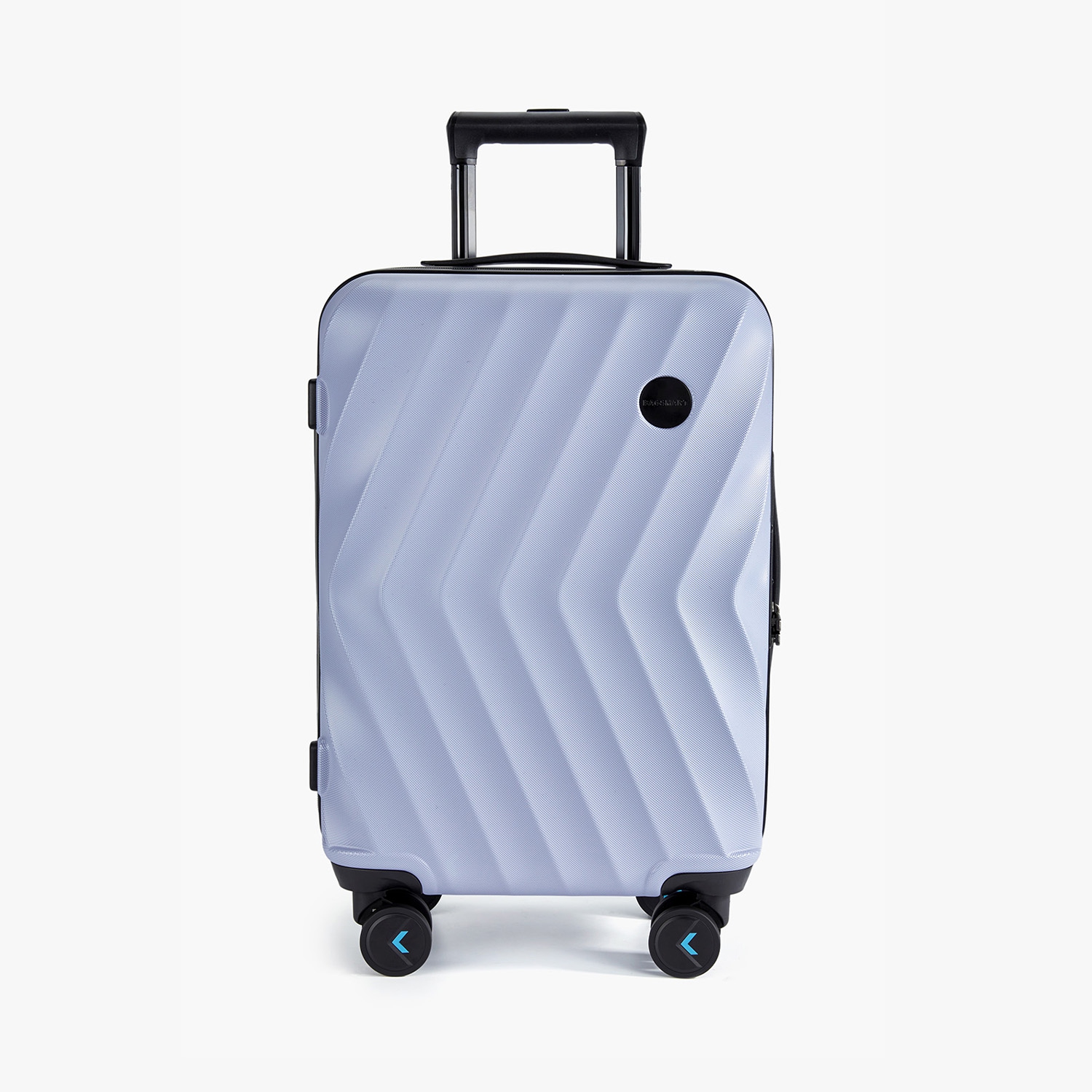 Bagsmart Globetrotter 21" Hardside Rolling Carry-on Stylish Suitcase Light Purple