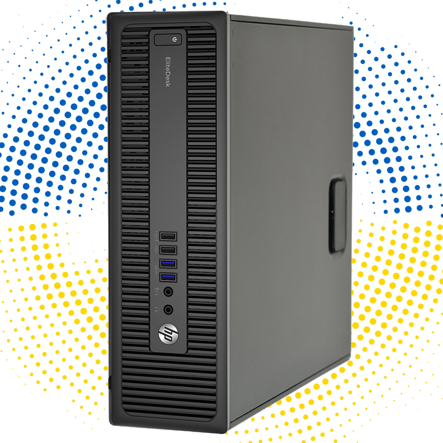 Refurbished - HP EliteDesk SFF Desktop Computer PC Combo | 24-inch Monitor | Intel Core i7 Processor | 32GB RAM | 1TB SSD | Windows 10 Pro | WiFi +