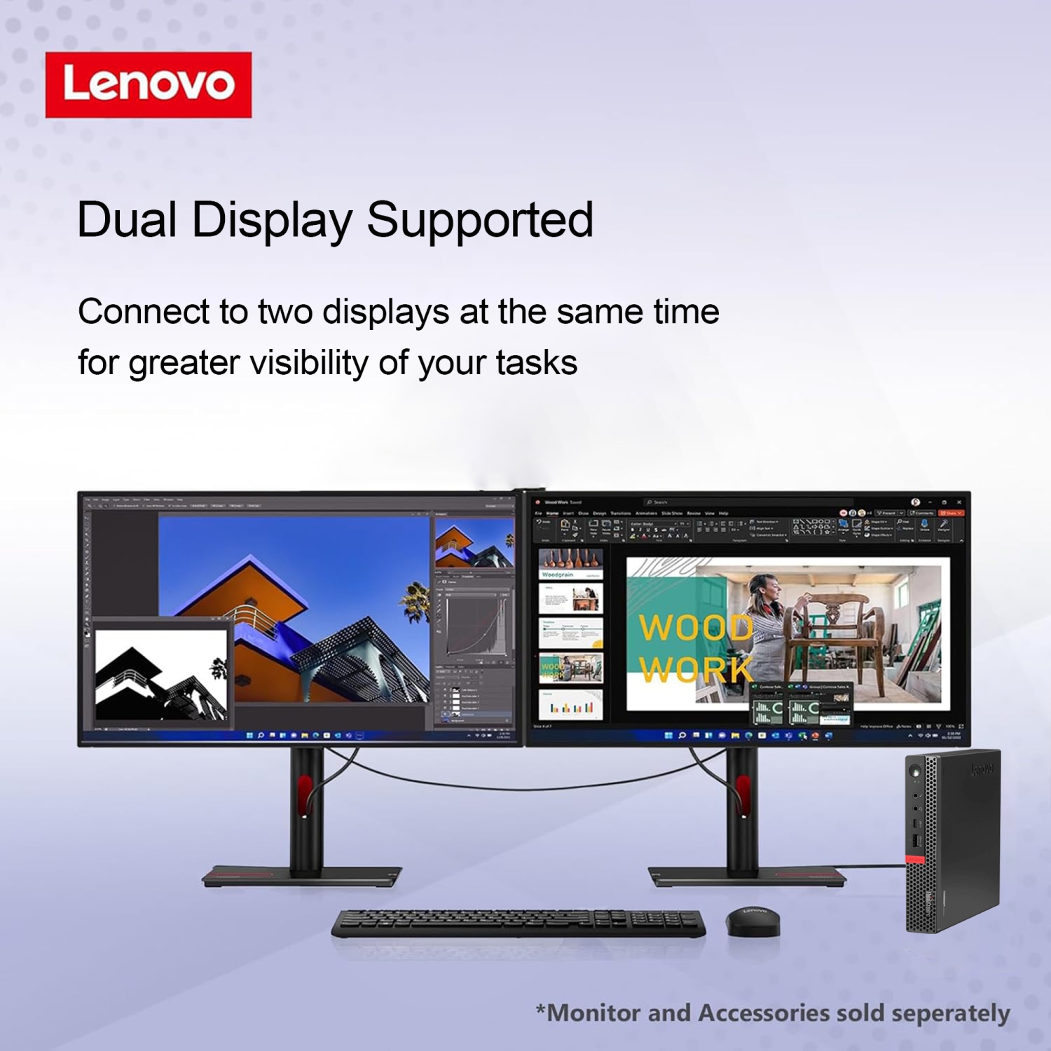 Refurbished - Lenovo ThinkCentre M920q Mini Windows 11 Pro Desktop Computer Tiny PC | Intel i7 Hexa-Core CPU | 16GB DDR4 RAM | 512GB NVMe SSD |