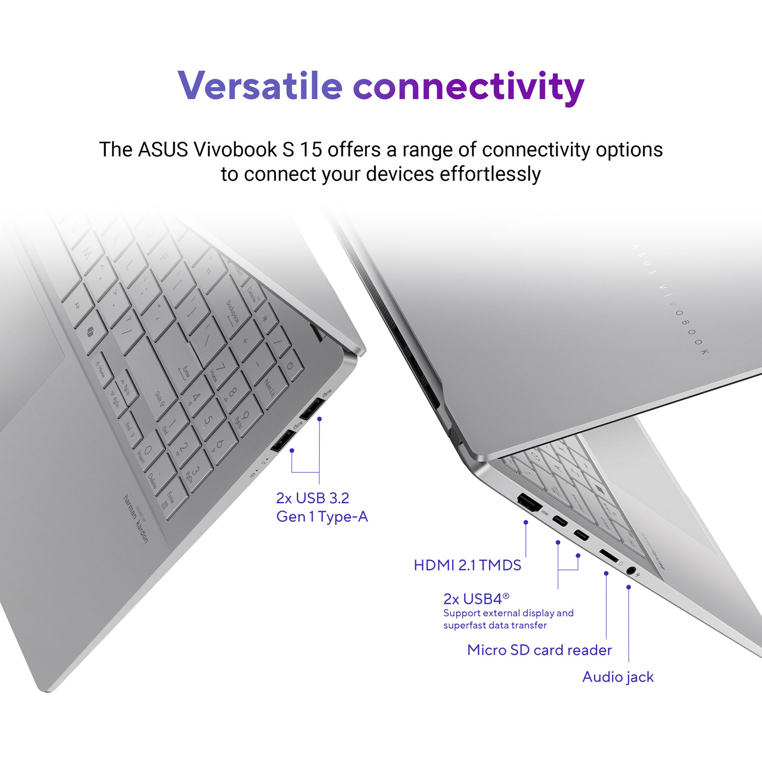 Portable VivoBook S 15 Copilot+ PC DELO de 15,6 po d'ASUS