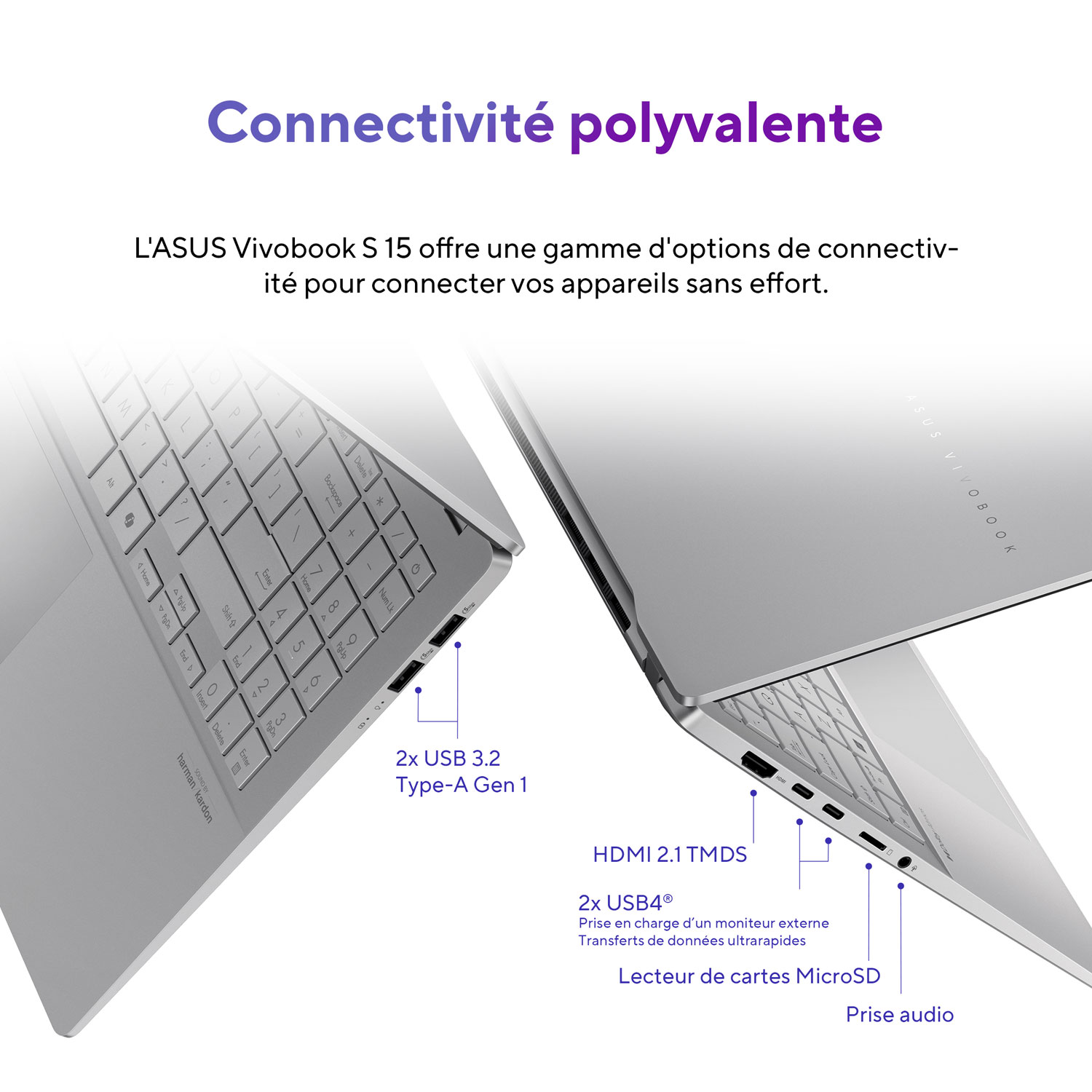 Portable VivoBook S 15 Copilot+ PC DELO de 15,6 po d'ASUS