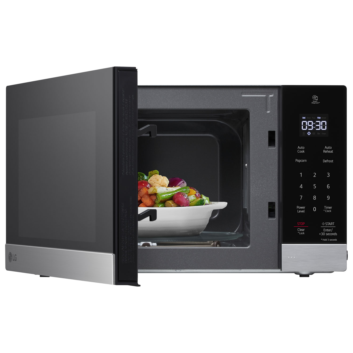 LG 0.9 Cu. Ft. Microwave with Smart Inverter - Stainless Steel