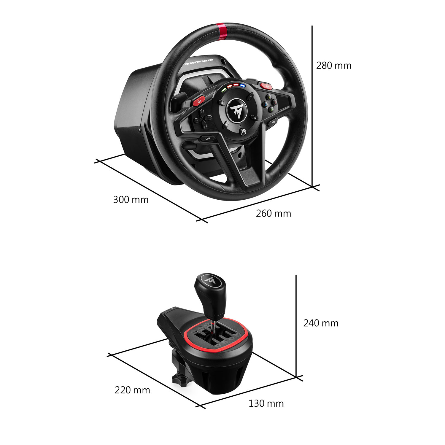 Volant de course T128 et pédales magnétiques de Thrustmaster pour Xbox