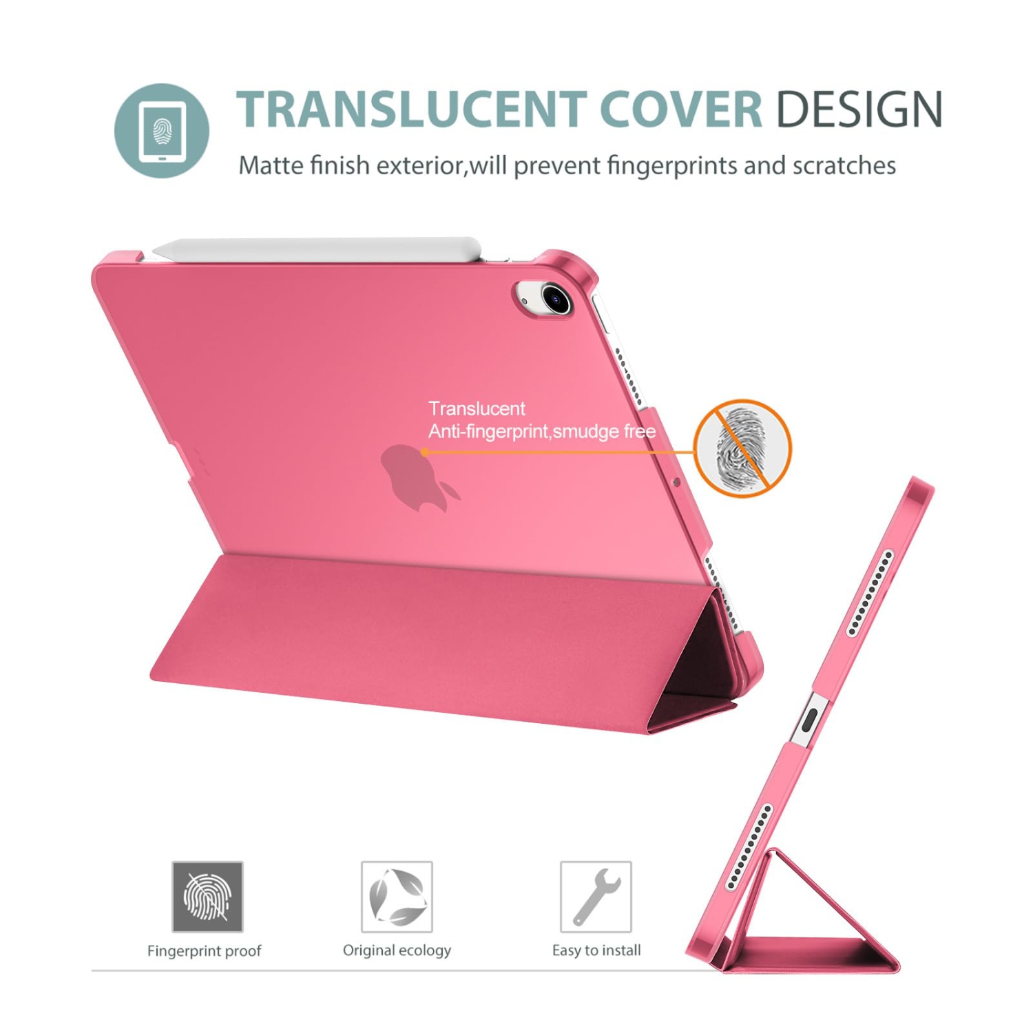 ProCase Smart Case pour iPad Air 11 po M2 2024/10,9 Air 5th génération 2022/10,9 Air 4th 2020, housse de protection pour iPad Air 11/Air 5 4