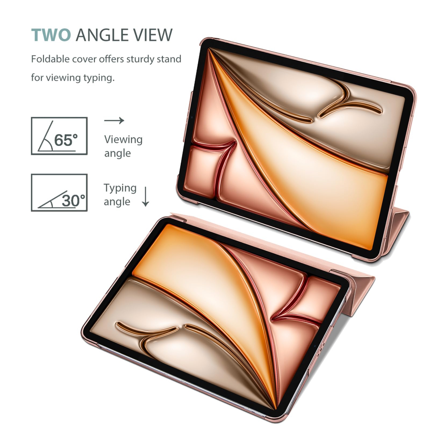 ProCase Smart Case for iPad Air 11-inch M2 2024/10.9 Air 5th Generation 2022/10.9 Air 4th 2020, Protective Cover for iPad Air 11 /Air 5 4 Gen