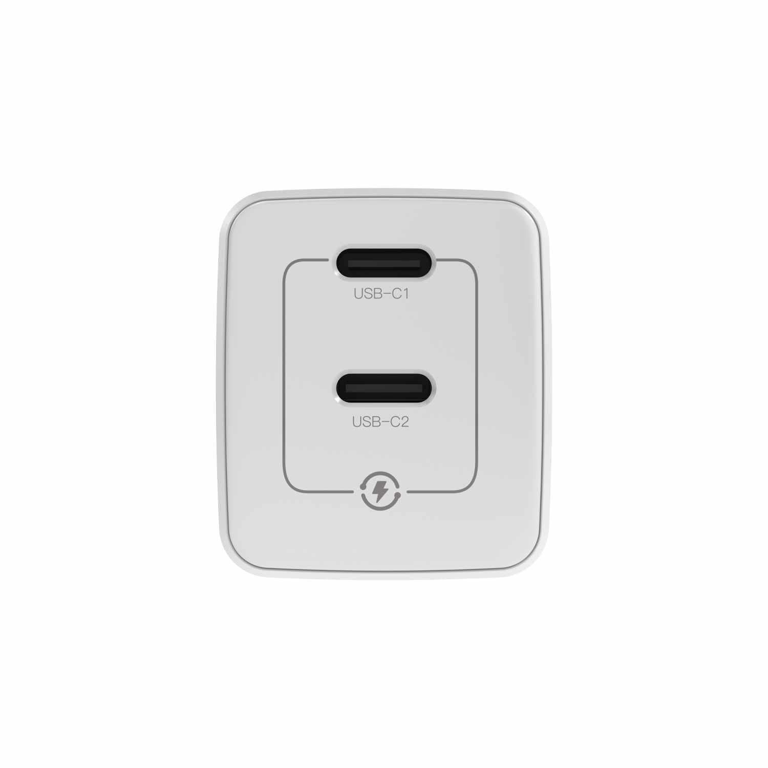 Blu Element Wall Charger Dual USB-C 35W Bulk | White
