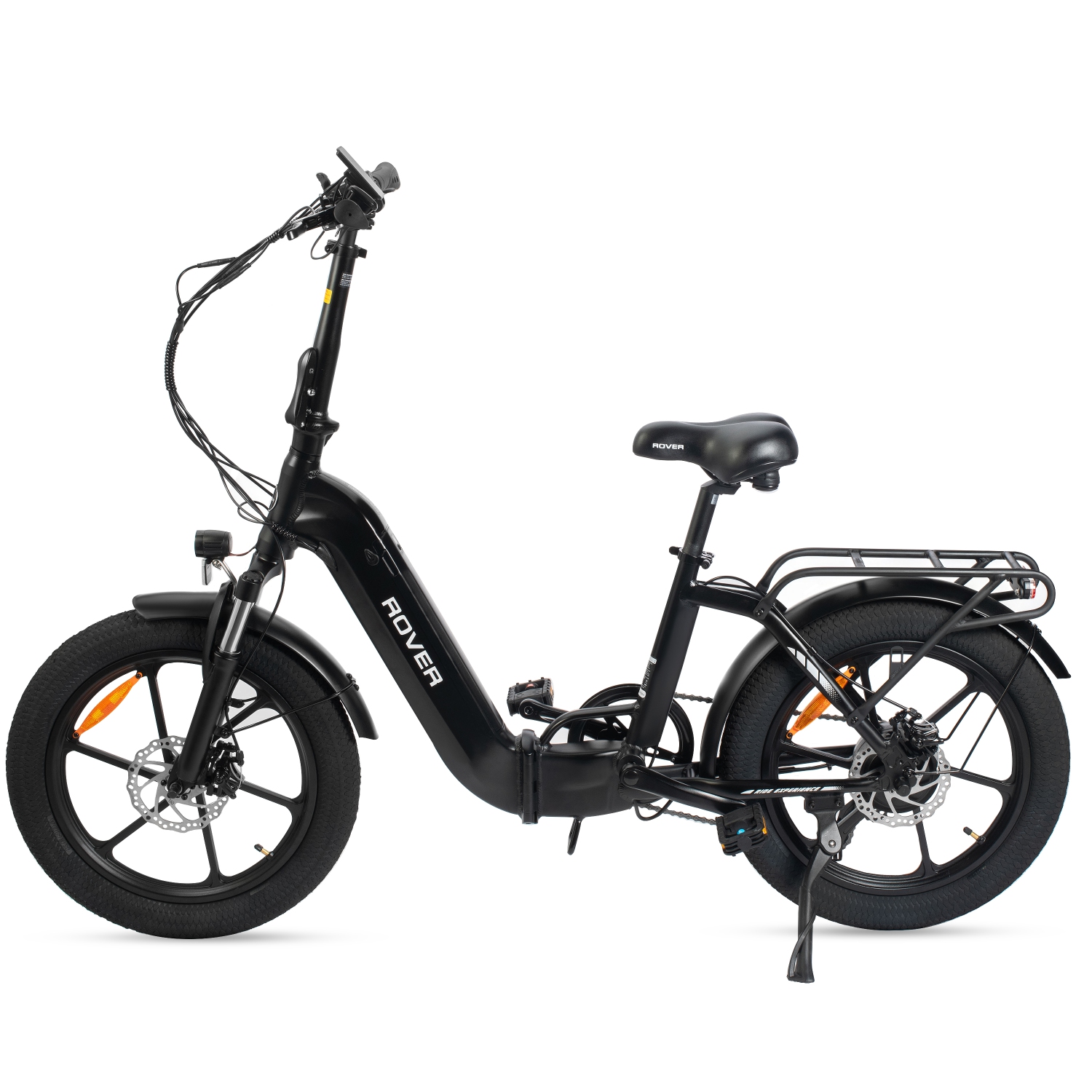 Rover By Land Rover 500-Watt Folding E-Bike with Pedal Assist-Black