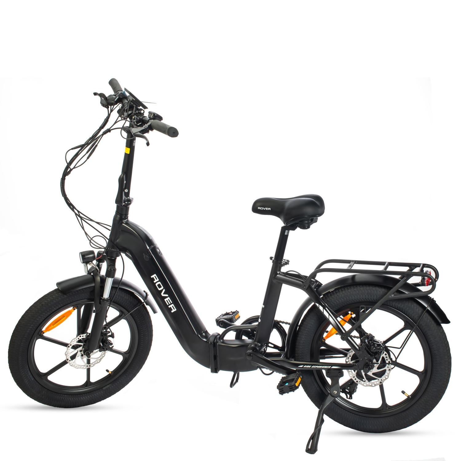 Rover By Land Rover 500-Watt Folding E-Bike with Pedal Assist-Black