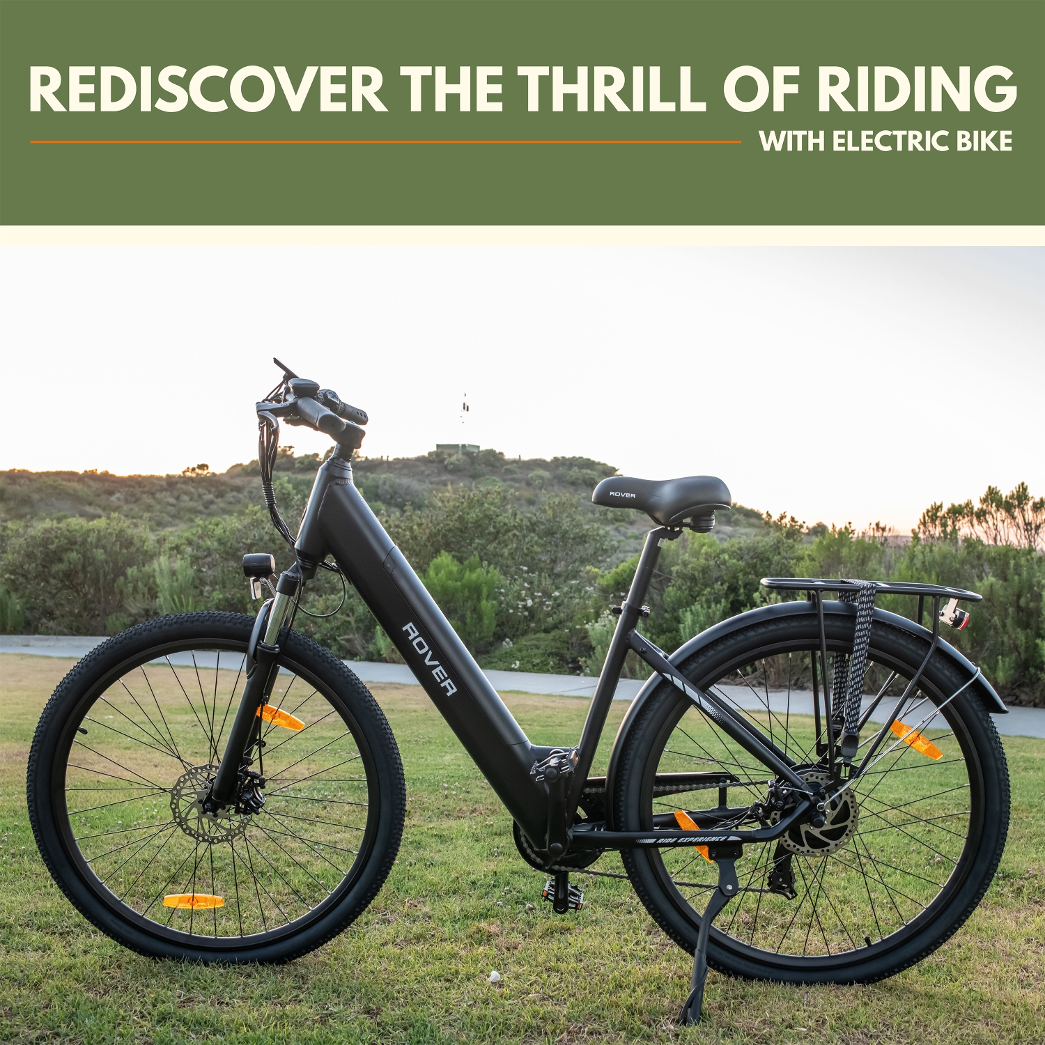 Vélo de marche électronique Rover by Land Rover de 500 watts avec assistance à pédale