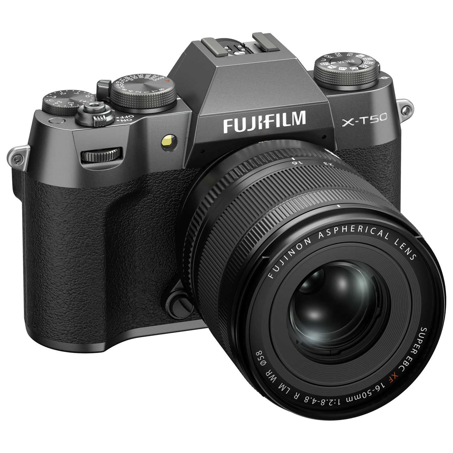 Fujifilm X-T50 Mirrorless Camera with 16-50mm Lens Kit - Charcoal Silver