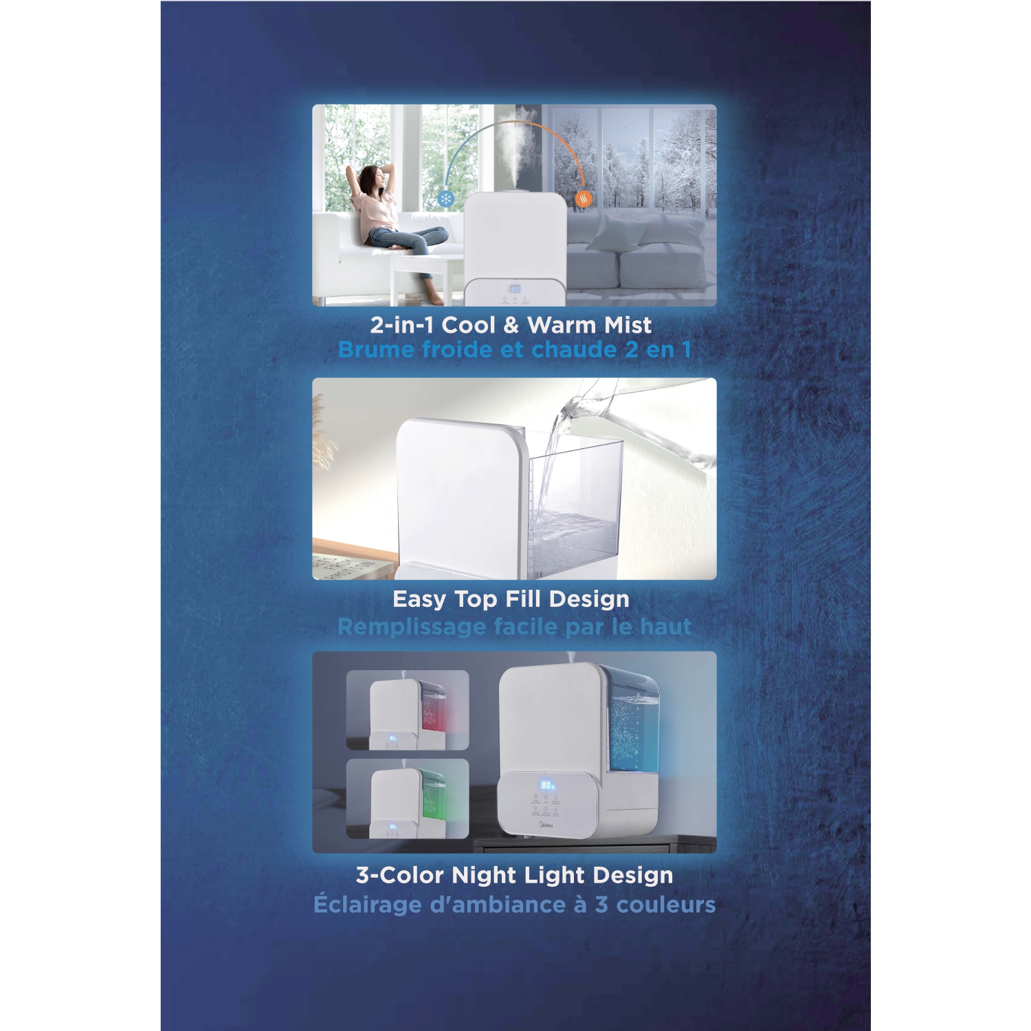 Midea Ultrasonic Humidifier SCK-3Q60B White