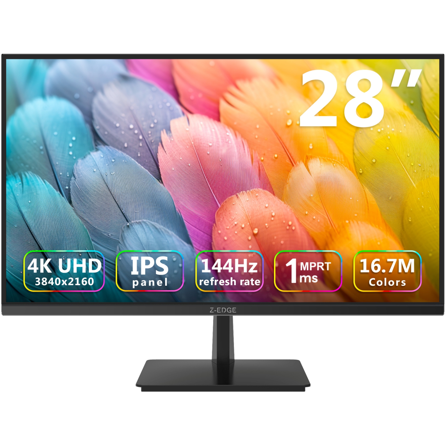 28" Ultra HD 4K 3840 x 2160 144Hz 1ms IPS Gaming Monitor - Black