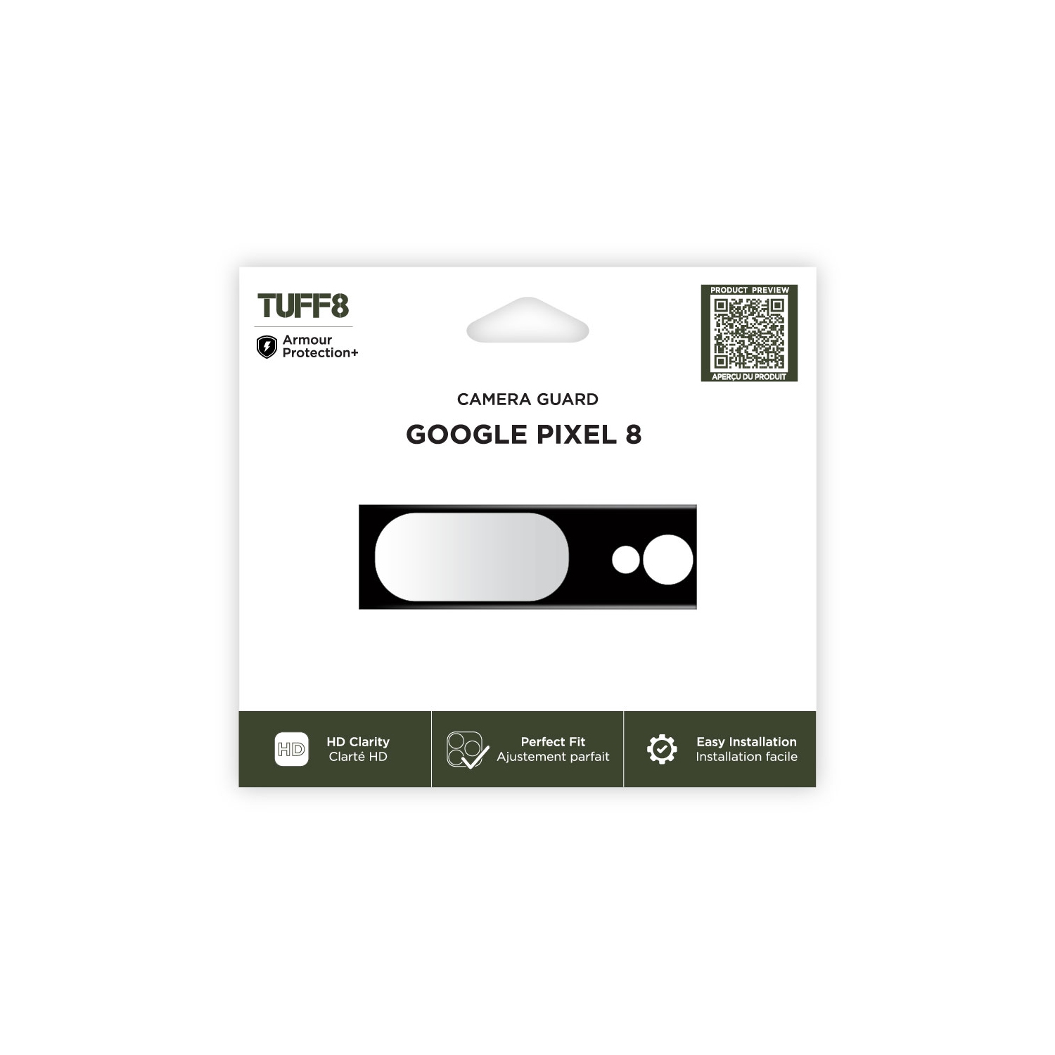 Protecteur de caméra TUFF8 pour Pixel 8 de Google