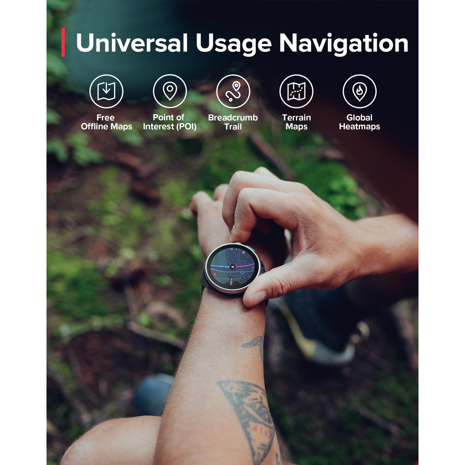 SUUNTO Race: GPS Sports Watch, Large & Bright AMOLED Color Screen, Long Battery Life - Birch