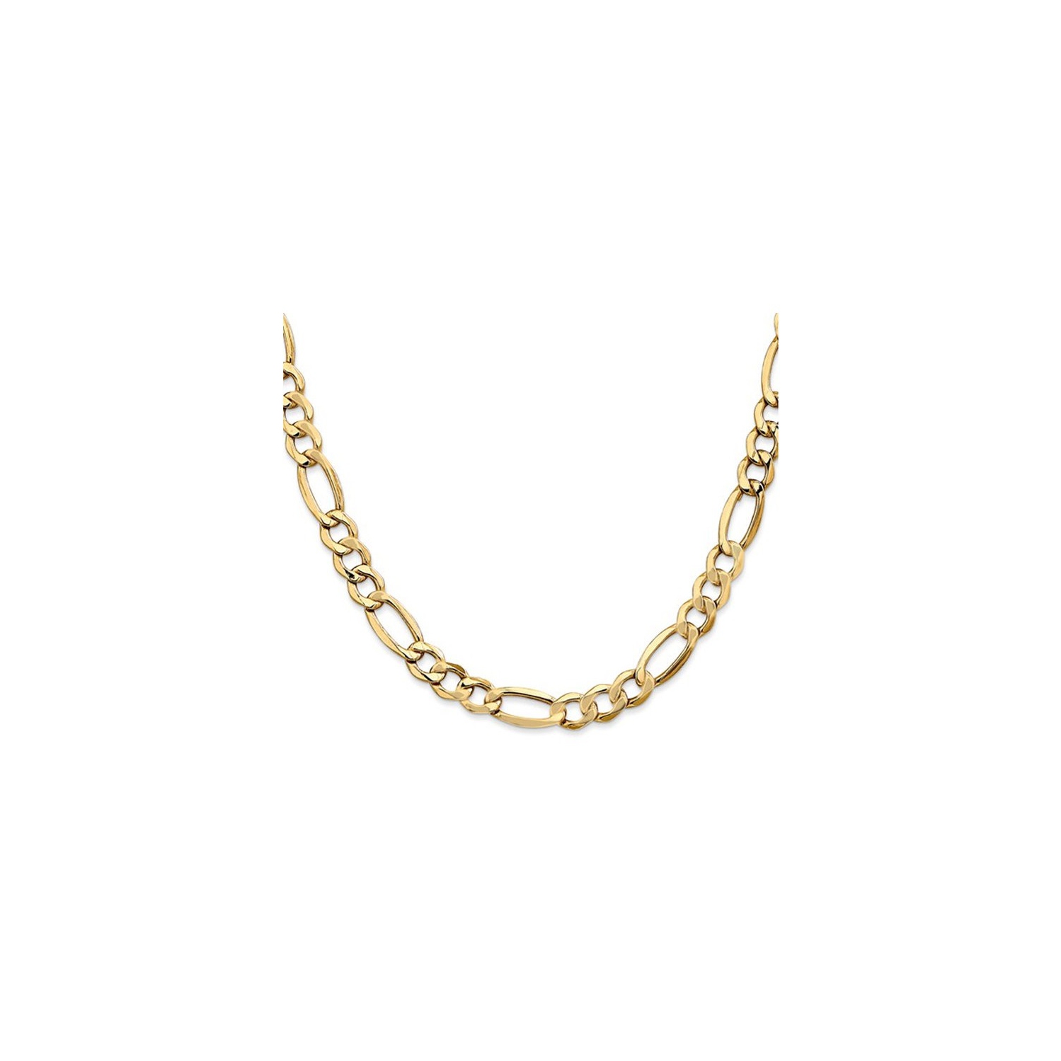 14K Yellow Gold Figaro Chain Necklace 18 Inches