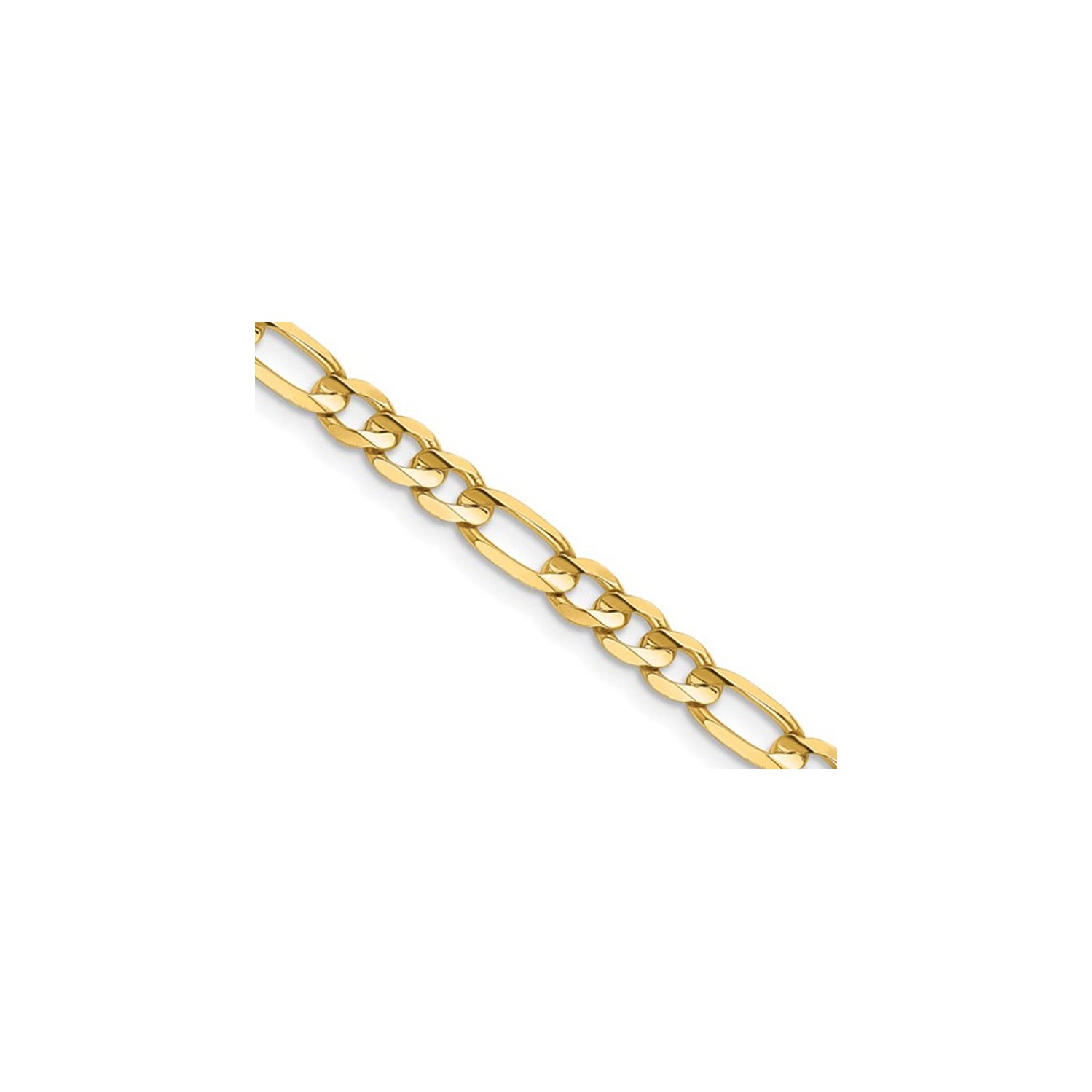 Figaro Chain Necklace in 14K Yellow Gold 18 Inches