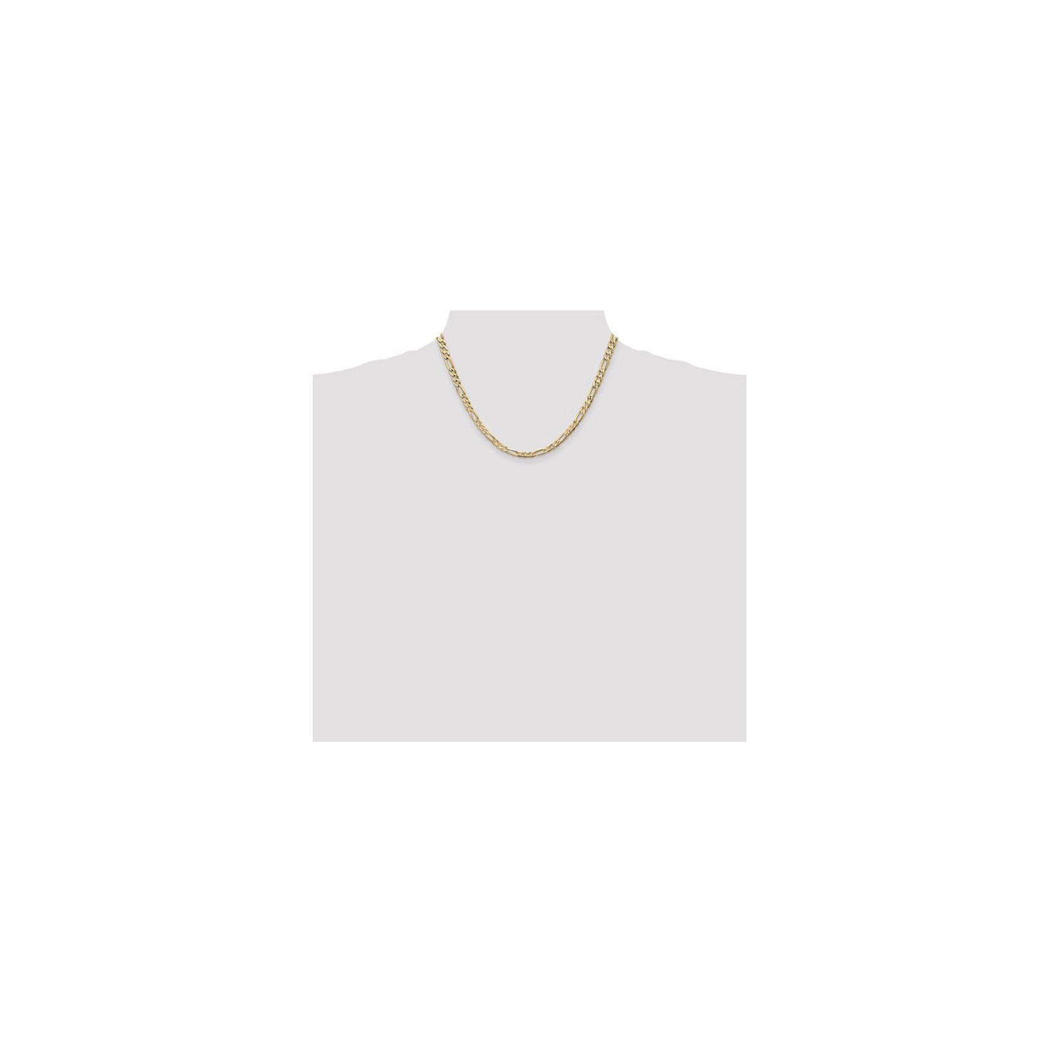 Figaro Chain Necklace in 14K Yellow Gold 18 Inches