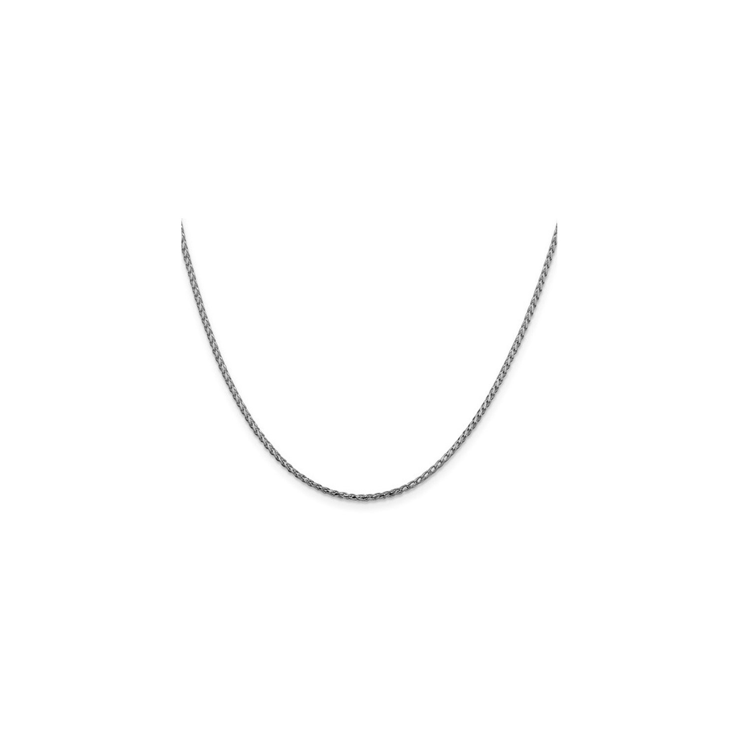 18 inch 14 Karat White Gold Diamond-Cut Franco Chain in