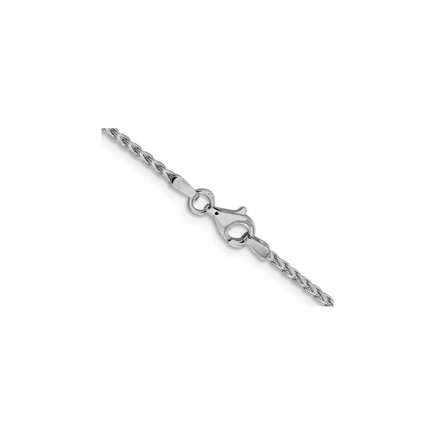 18 inch 14 Karat White Gold Diamond-Cut Franco Chain in