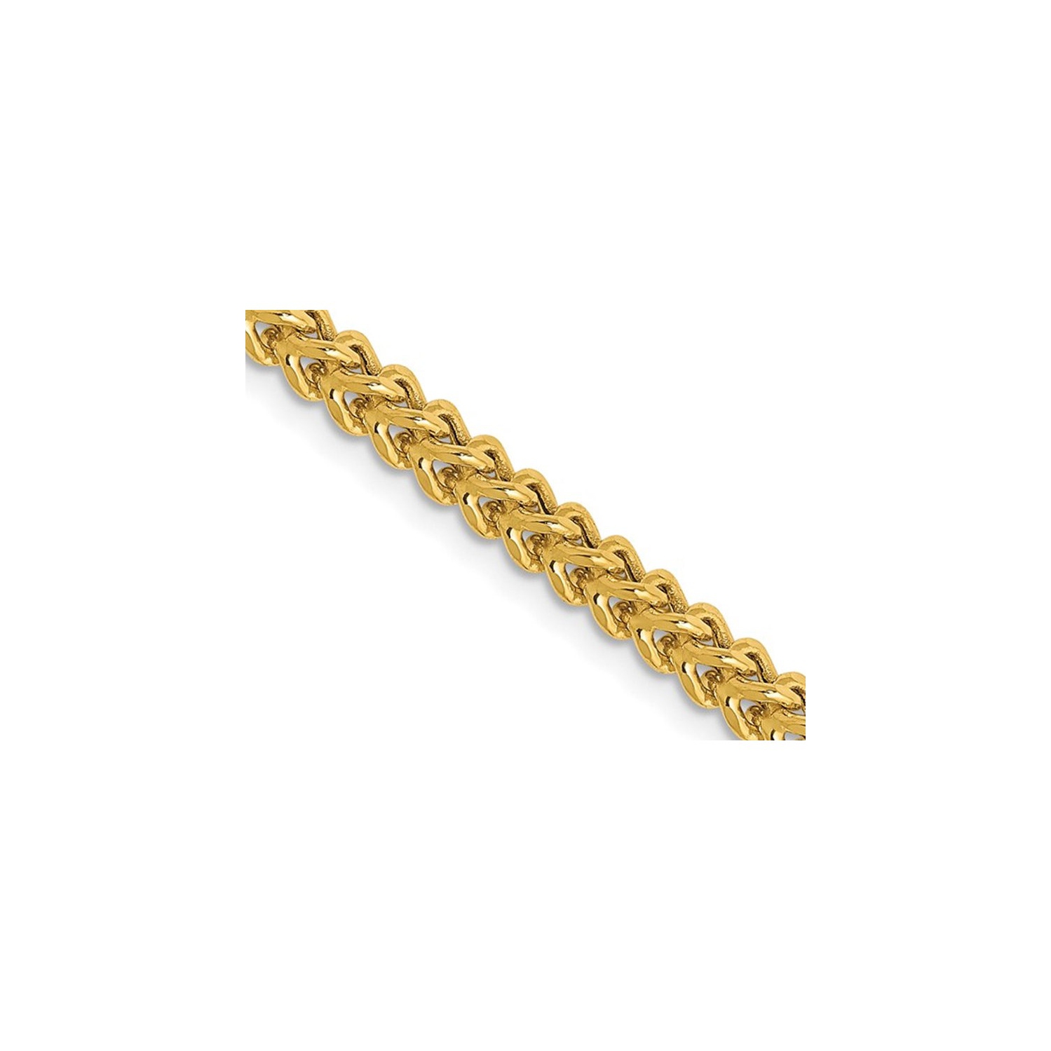 22 inch 14 Karat Yellow Gold Semi-Solid Franco Chain