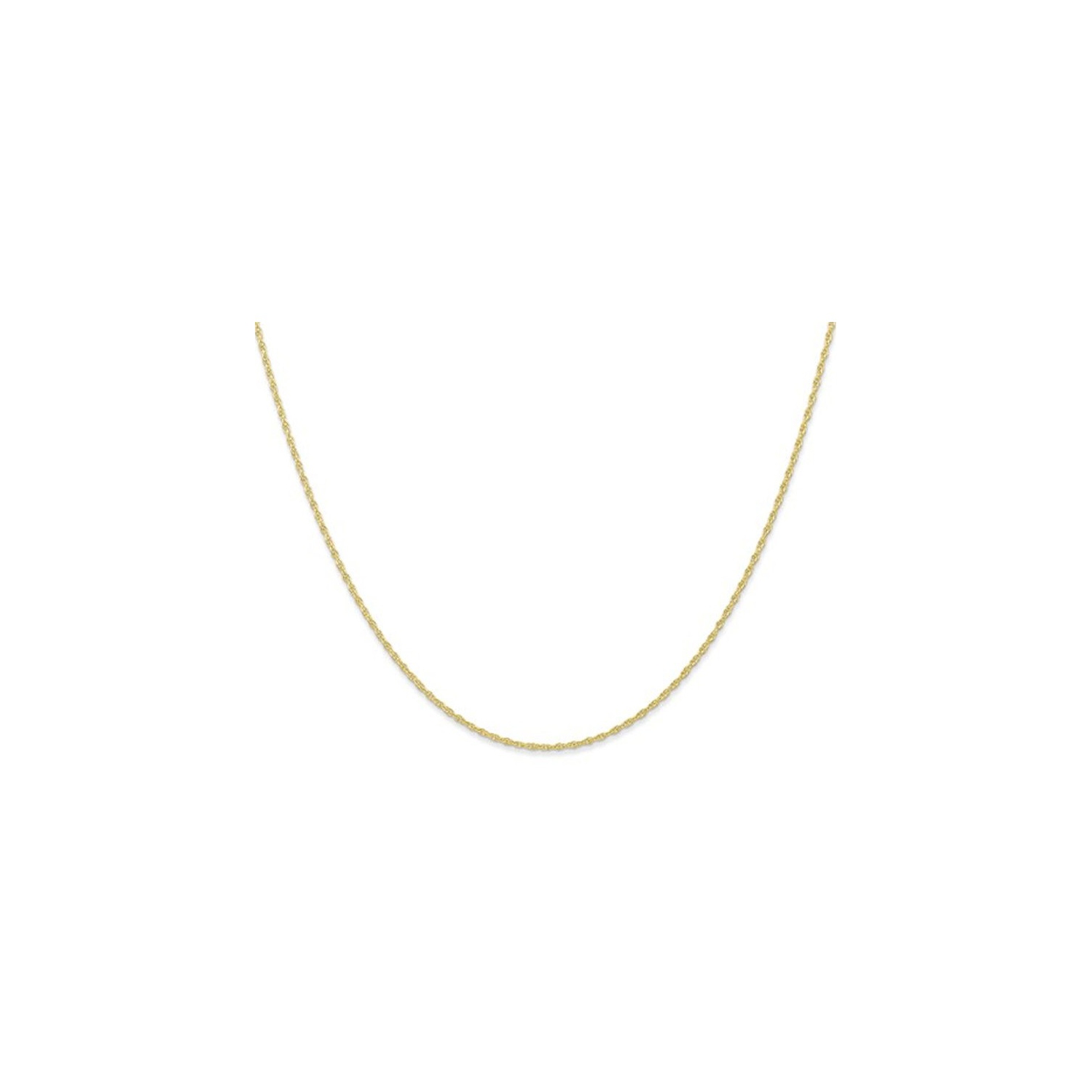 18 inches 14K Yellow Gold Carded Cable Rope Chain 0.95mm